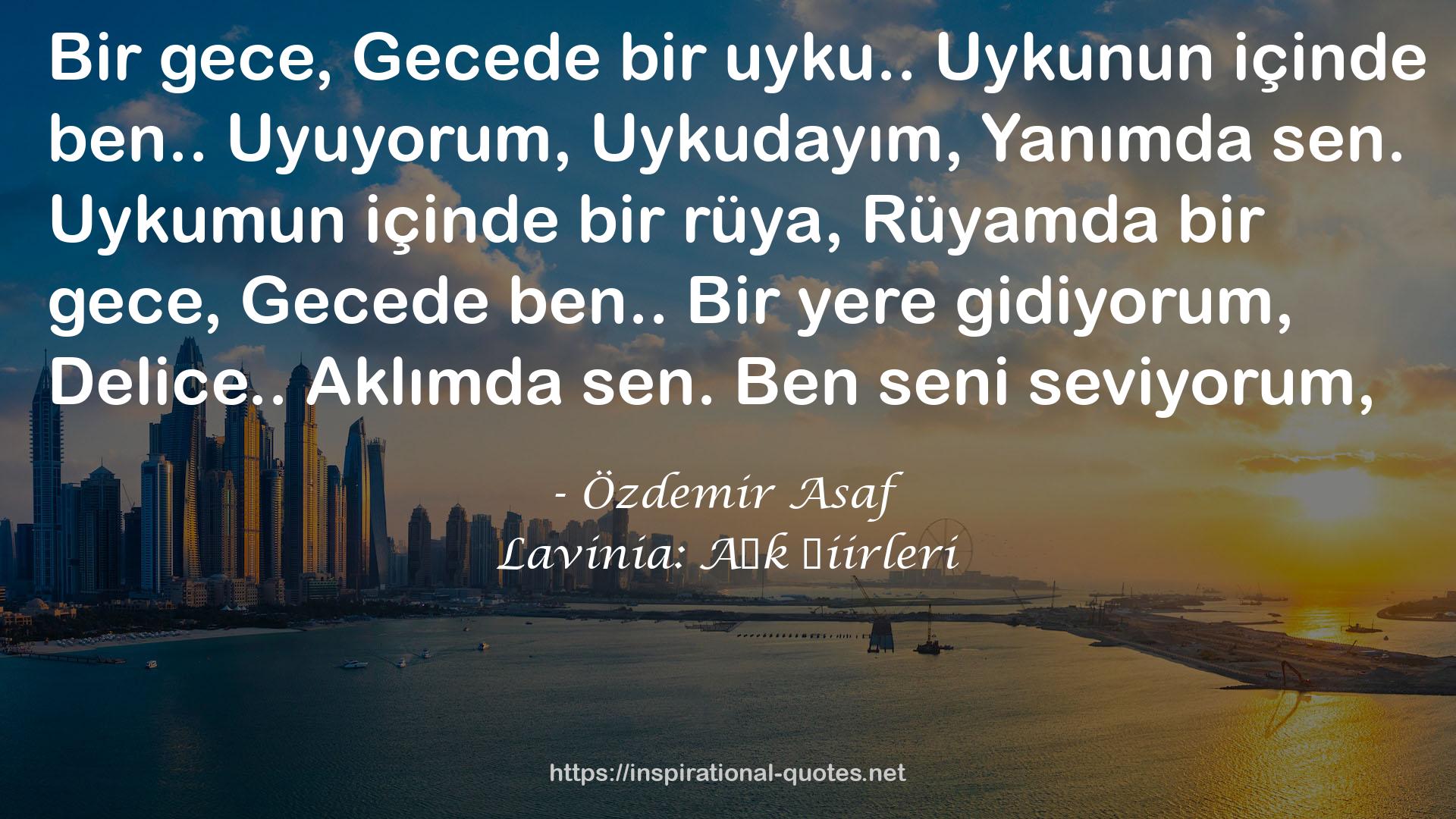 Lavinia: Aşk Şiirleri QUOTES