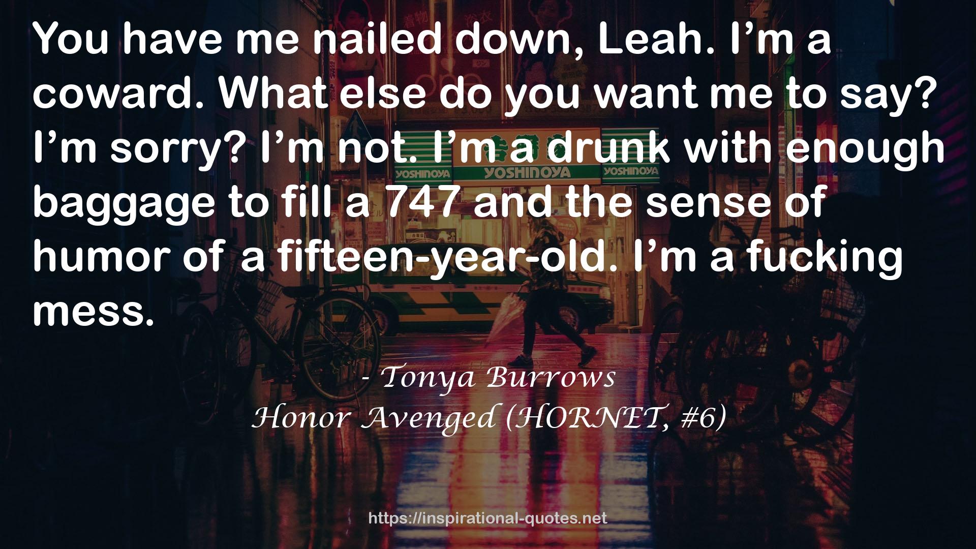 Honor Avenged (HORNET, #6) QUOTES
