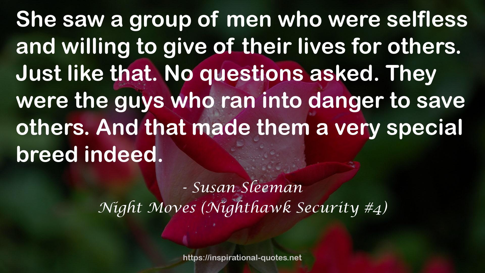 Night Moves (Nighthawk Security #4) QUOTES