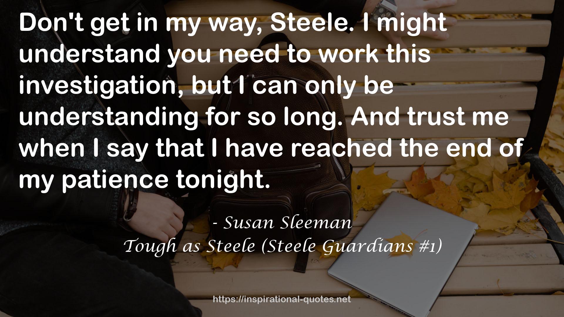 Tough as Steele (Steele Guardians #1) QUOTES