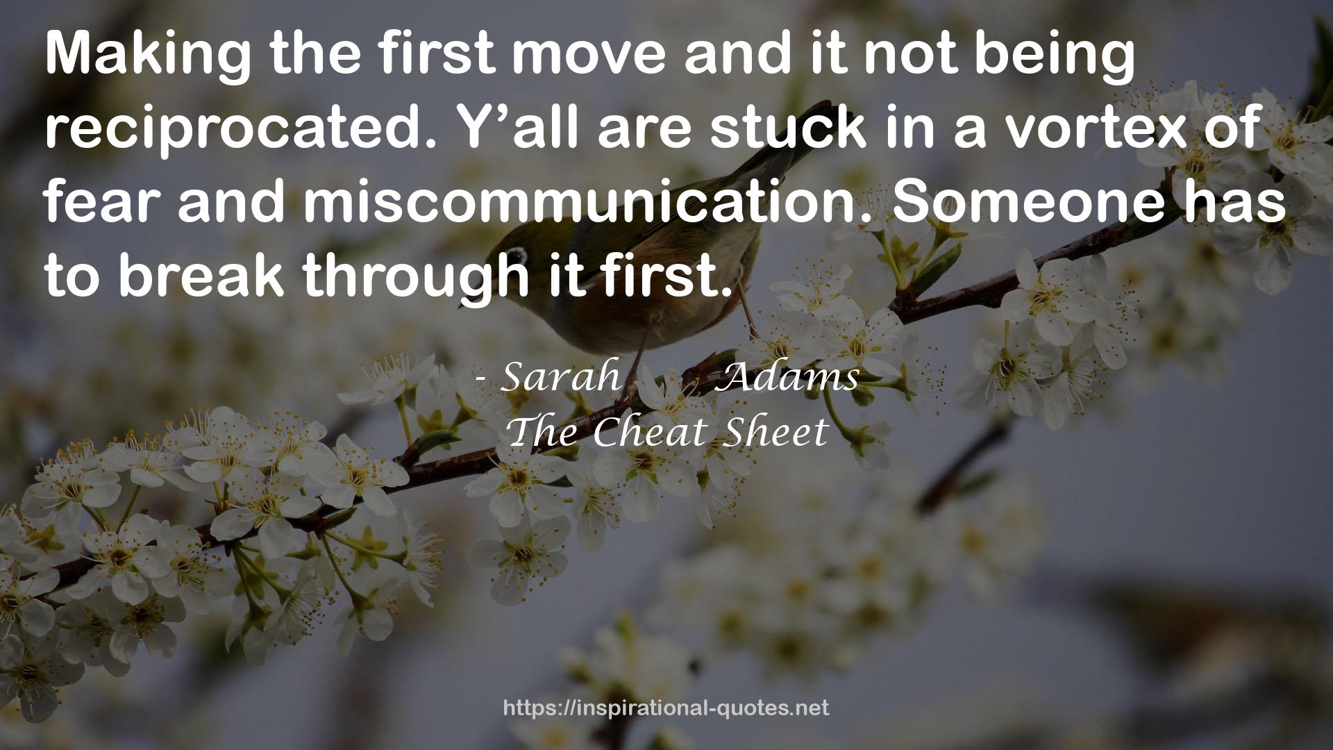 Sarah       Adams QUOTES