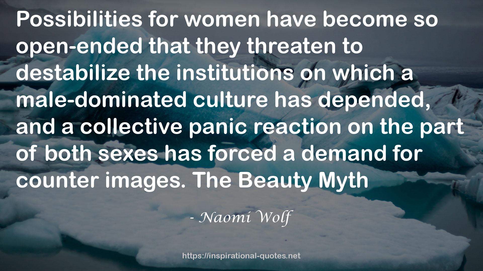 a male-dominated culture  QUOTES