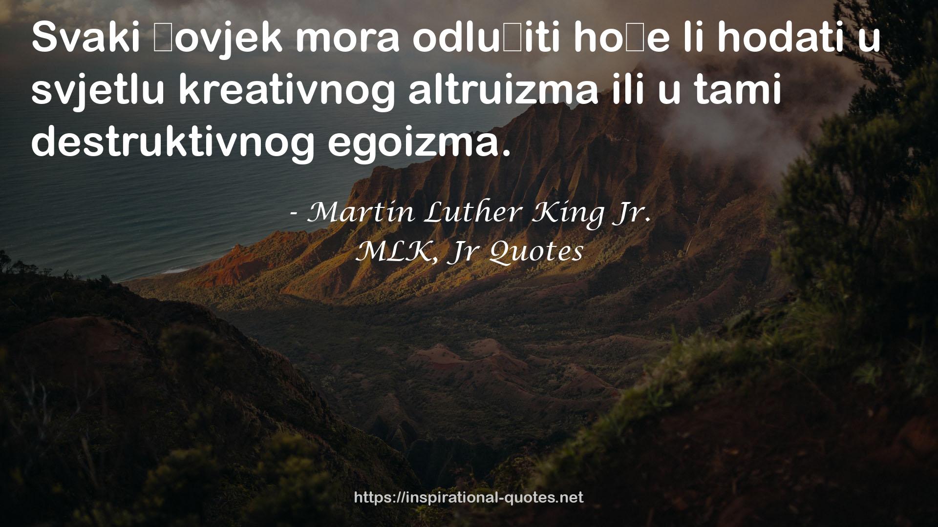 MLK, Jr Quotes QUOTES