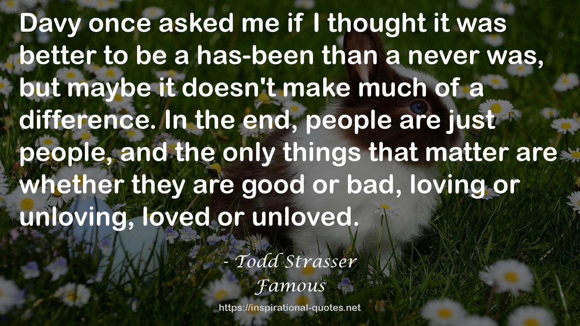 Todd Strasser QUOTES