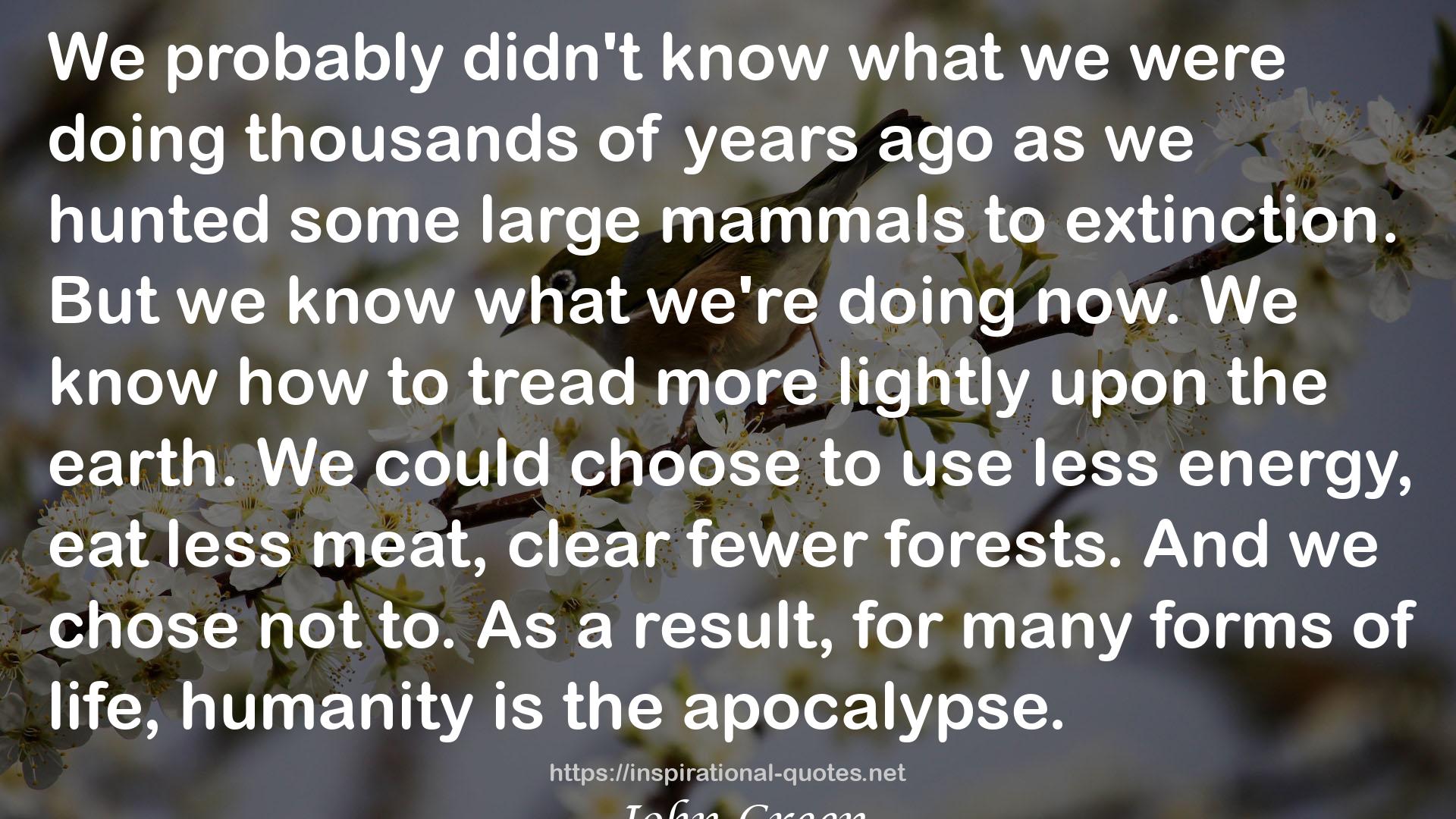The Anthropocene Reviewed QUOTES