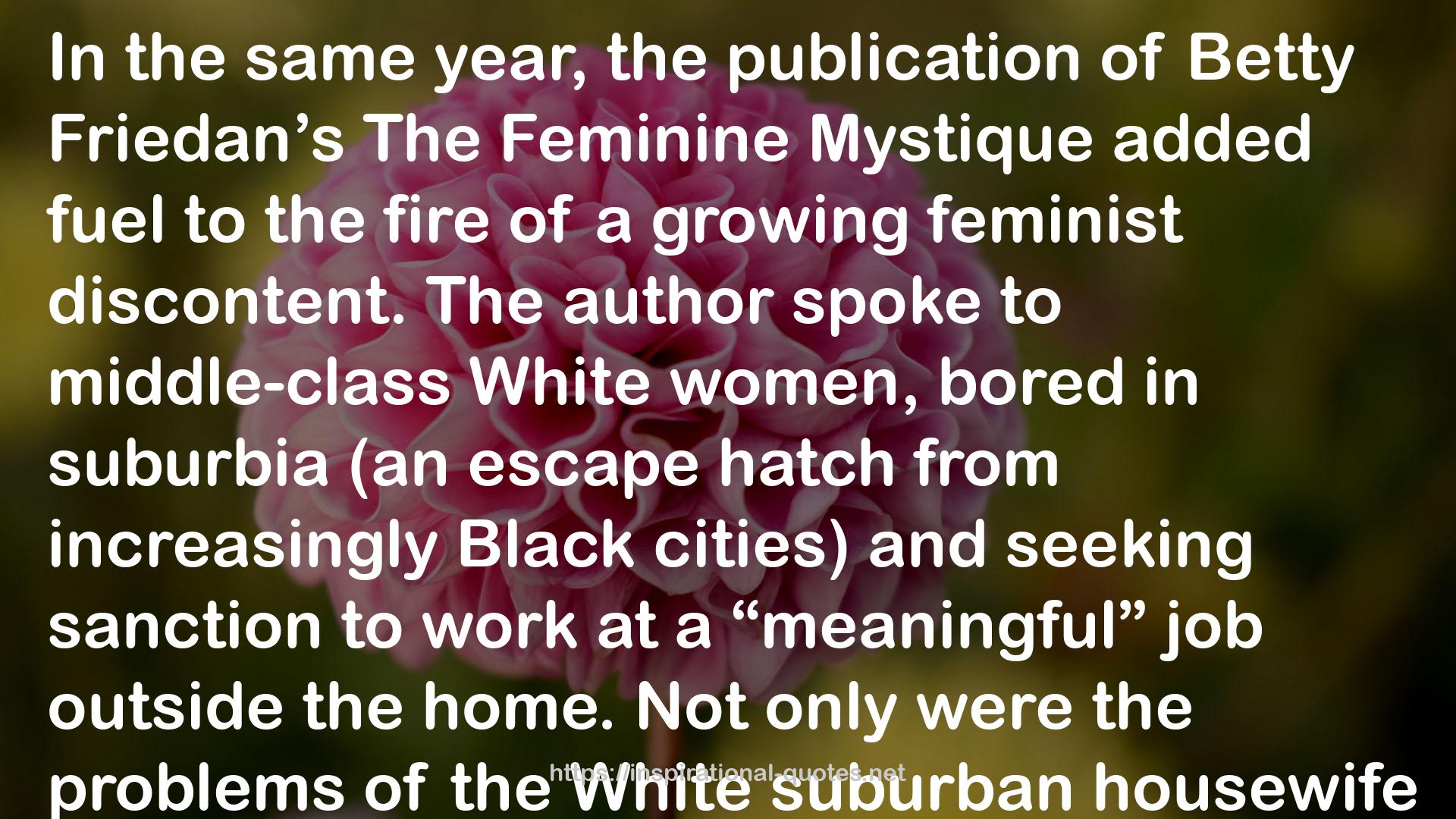 the feminine mystique  QUOTES