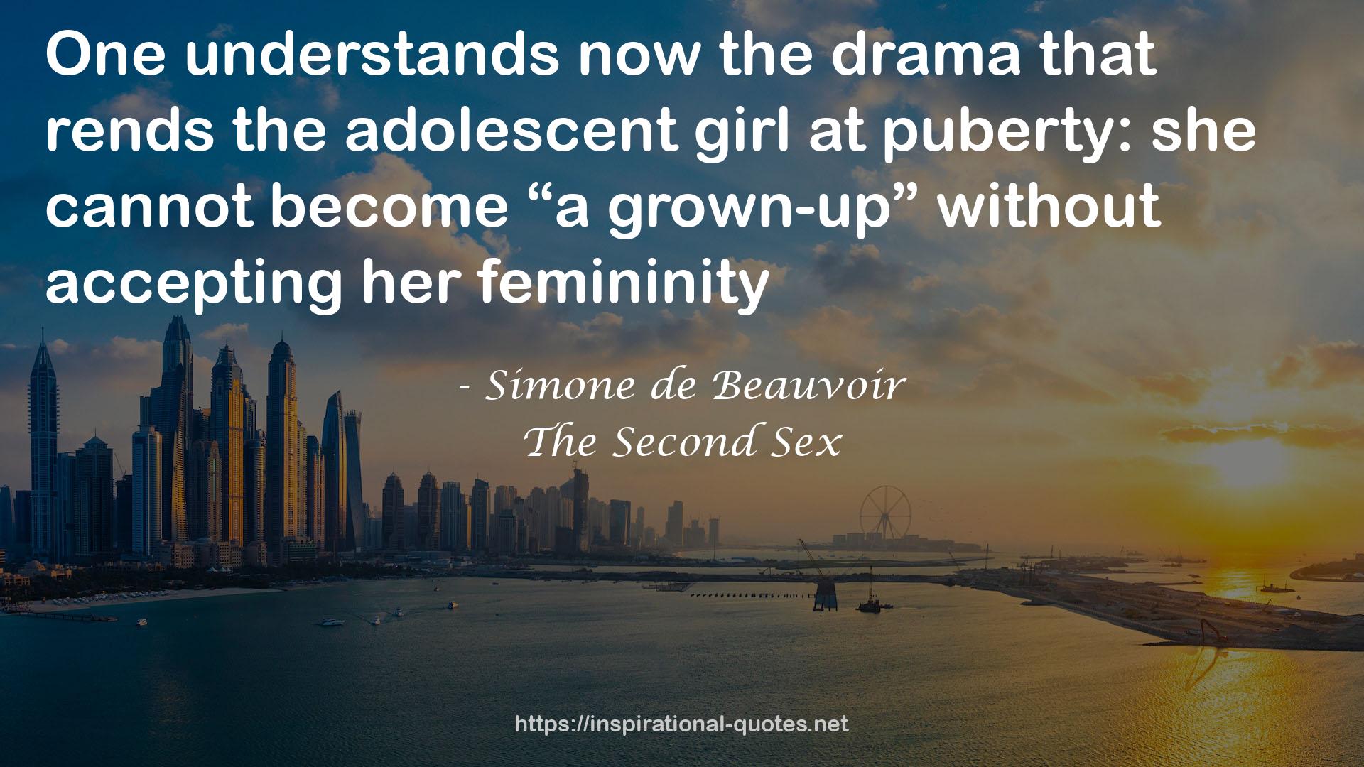 the adolescent girl  QUOTES