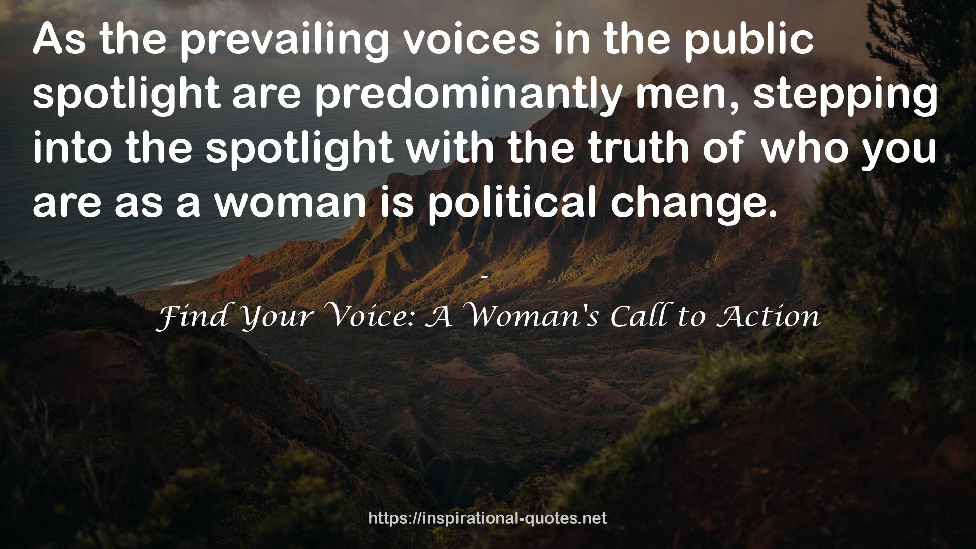 the prevailing voices  QUOTES