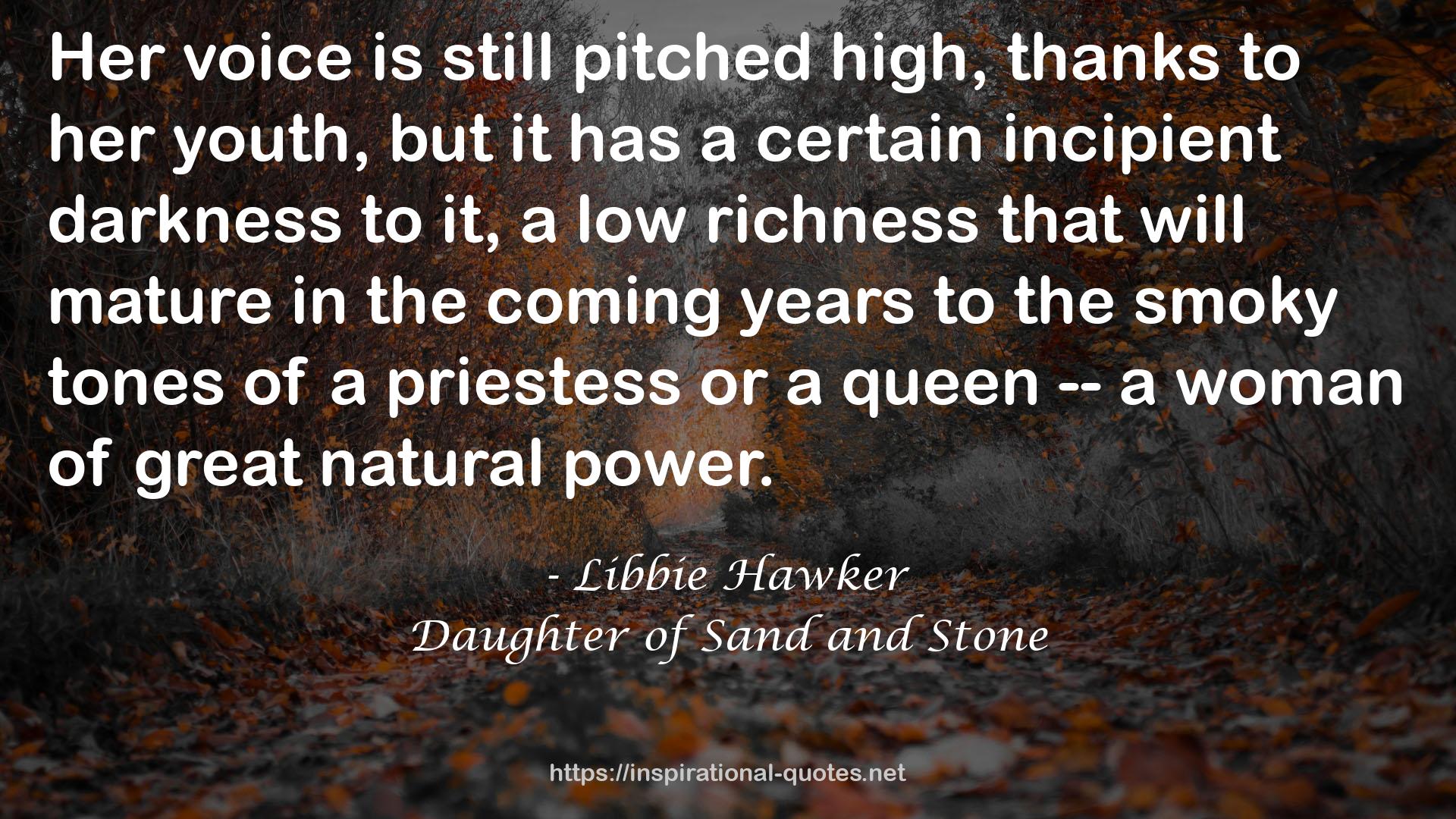 a priestess  QUOTES