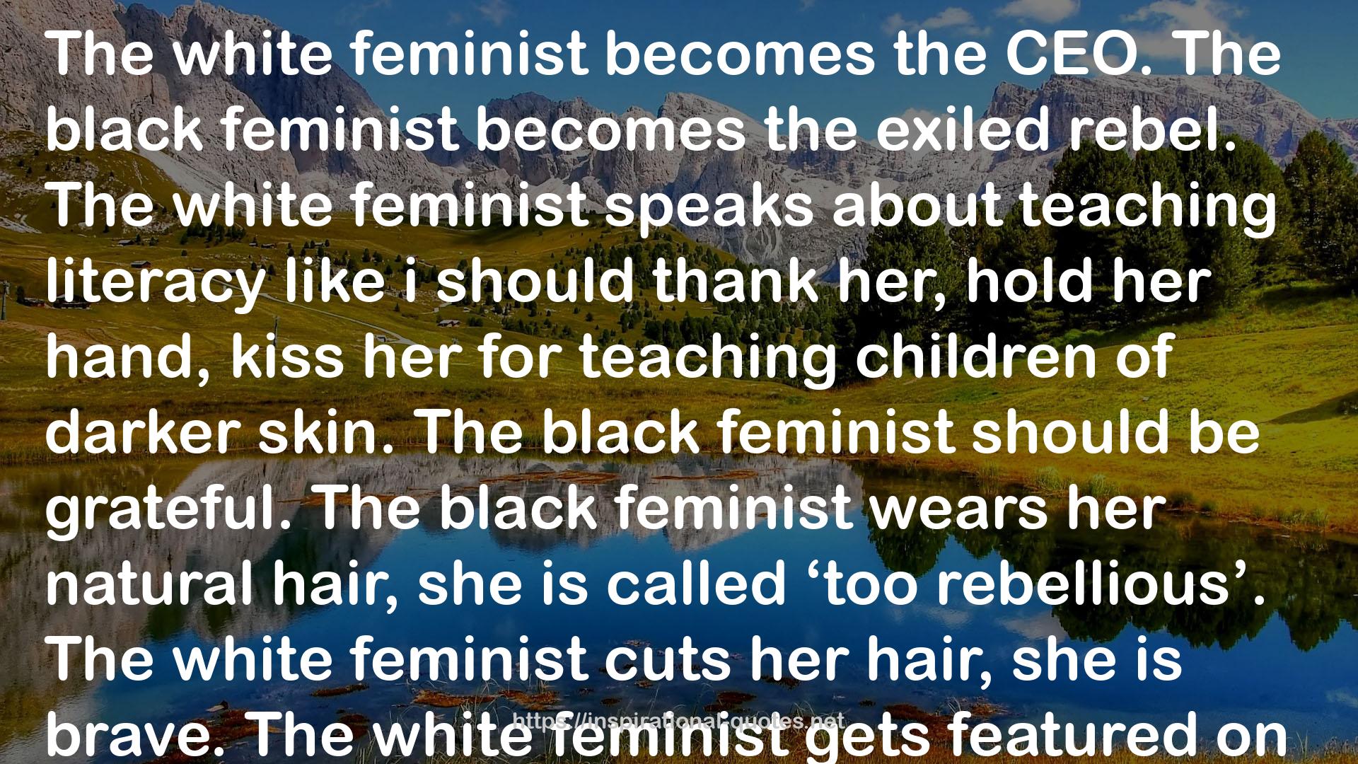 The black feminist  QUOTES