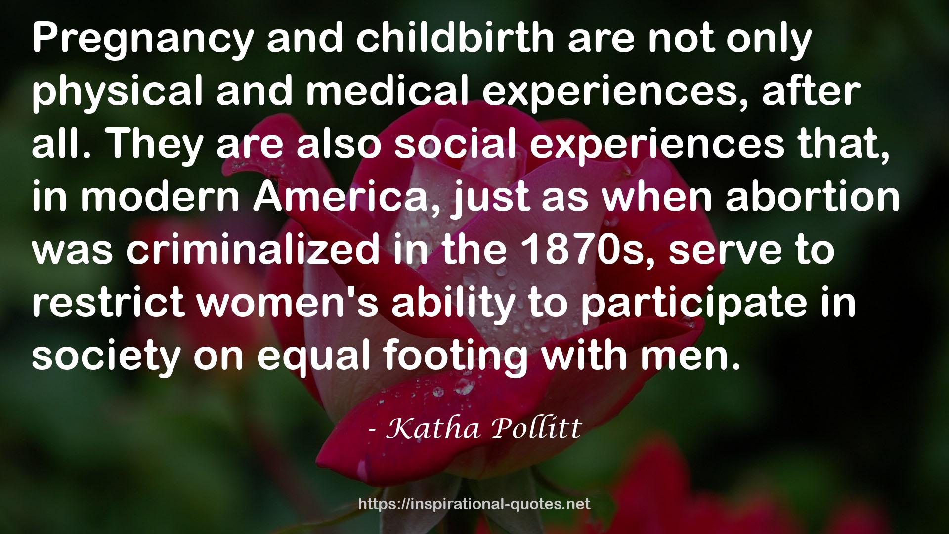 Katha Pollitt QUOTES