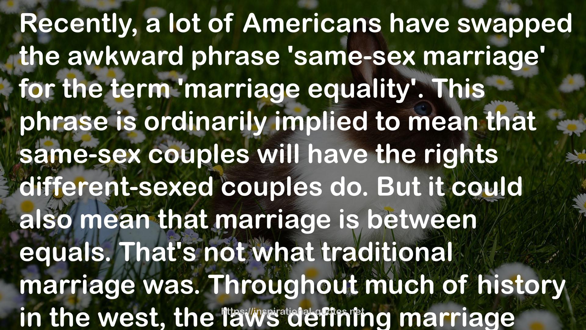 traditional marriage  QUOTES