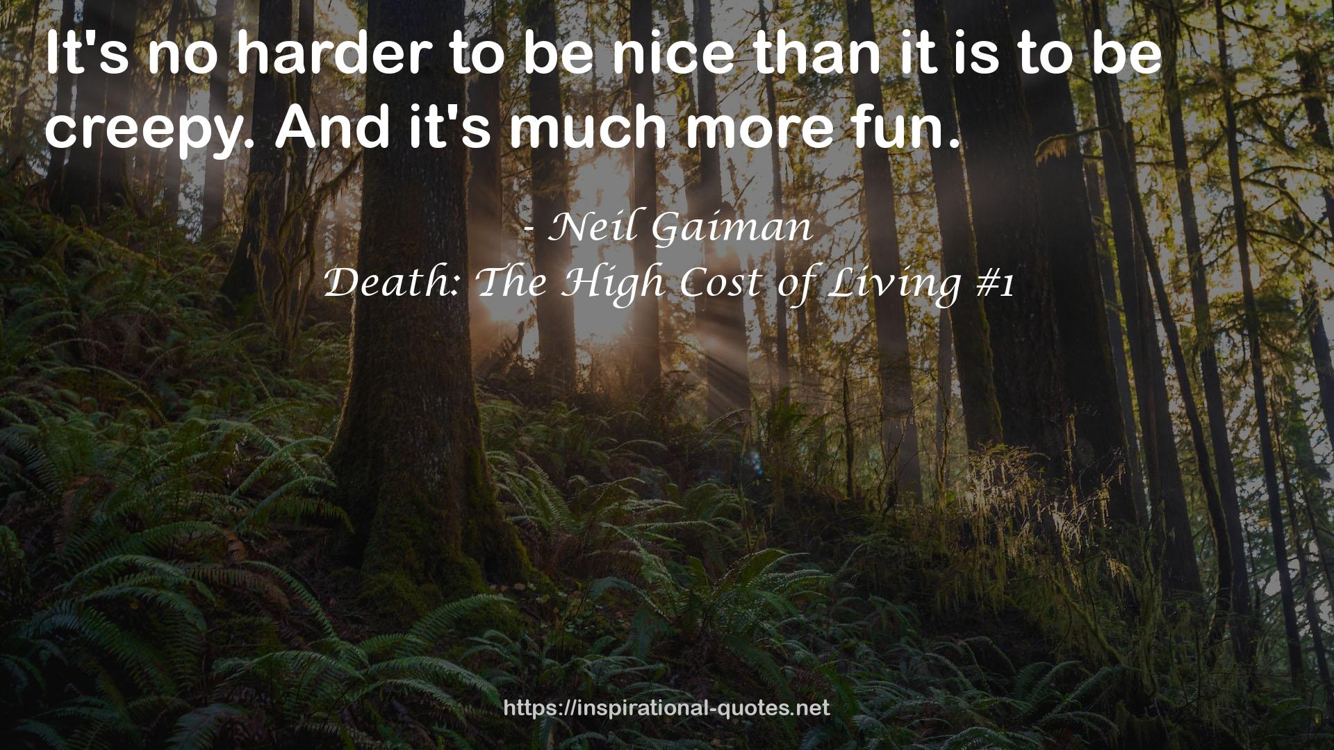 Death: The High Cost of Living #1 QUOTES