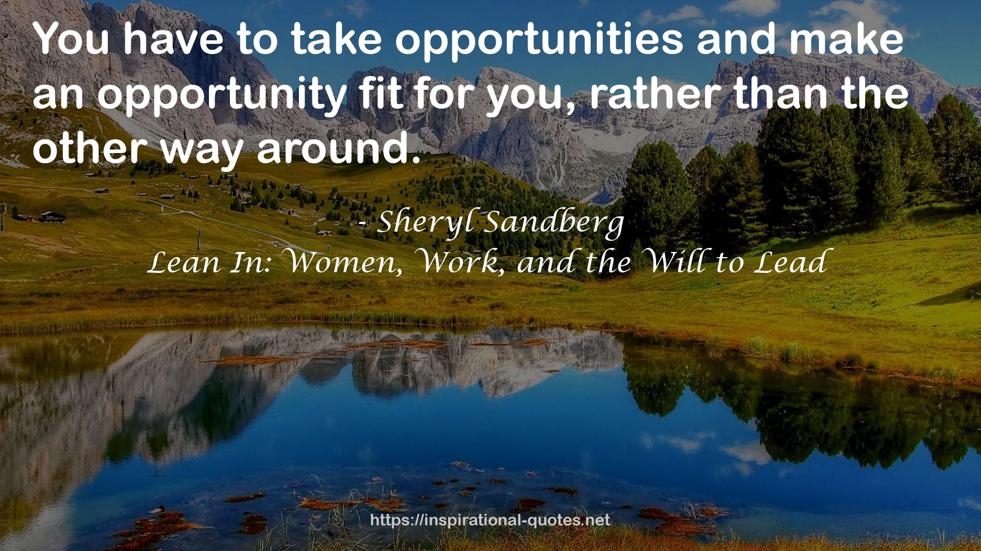 an opportunity  QUOTES