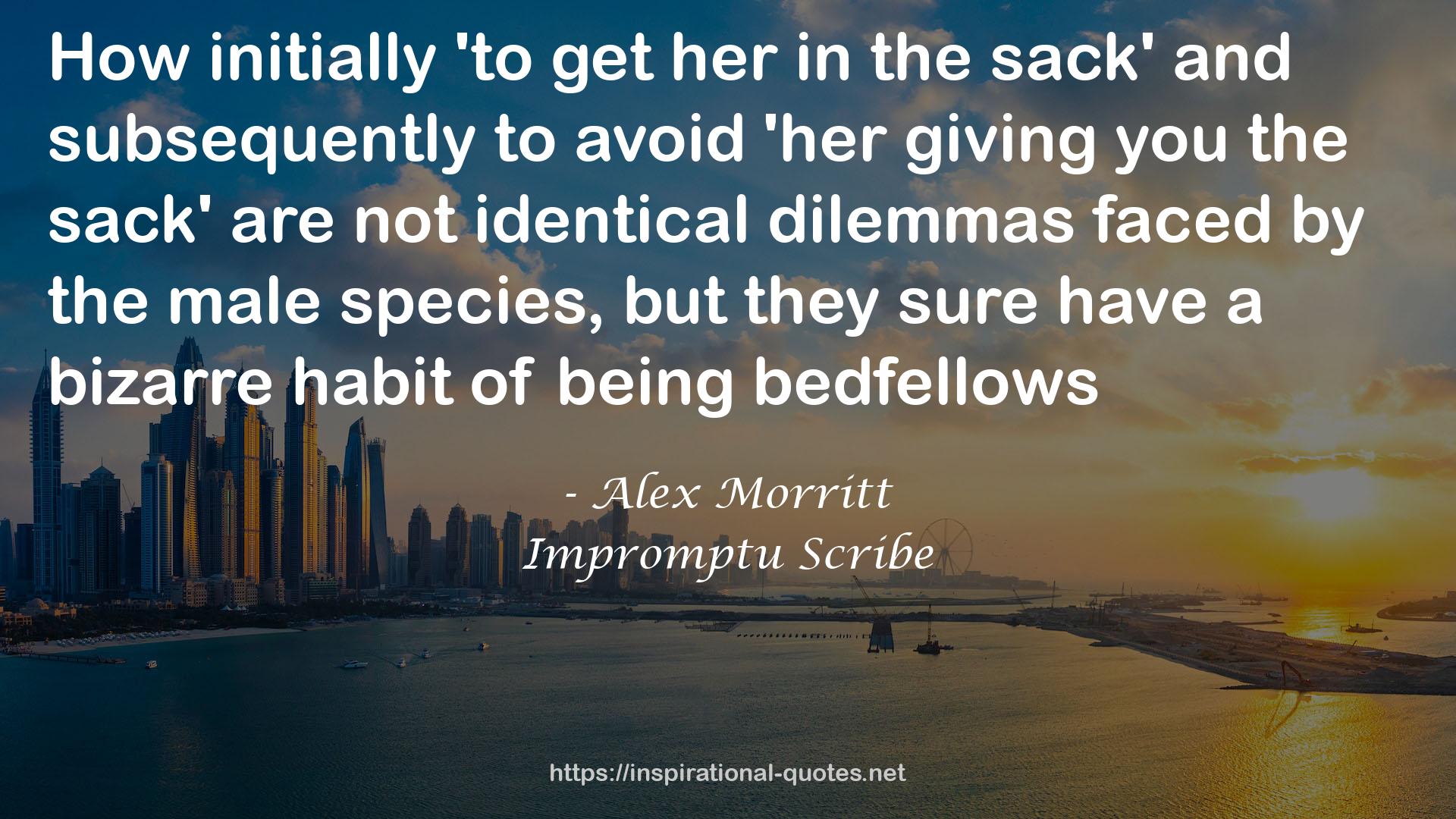 Alex Morritt QUOTES