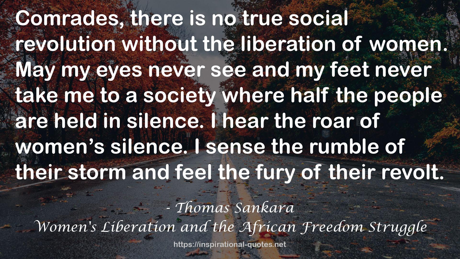 Women's Liberation and the African Freedom Struggle QUOTES