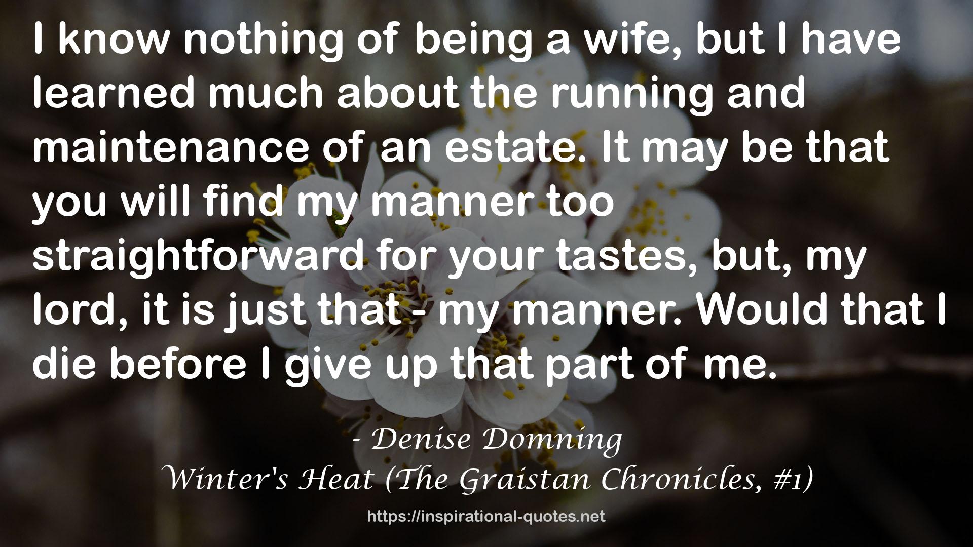 Denise Domning QUOTES