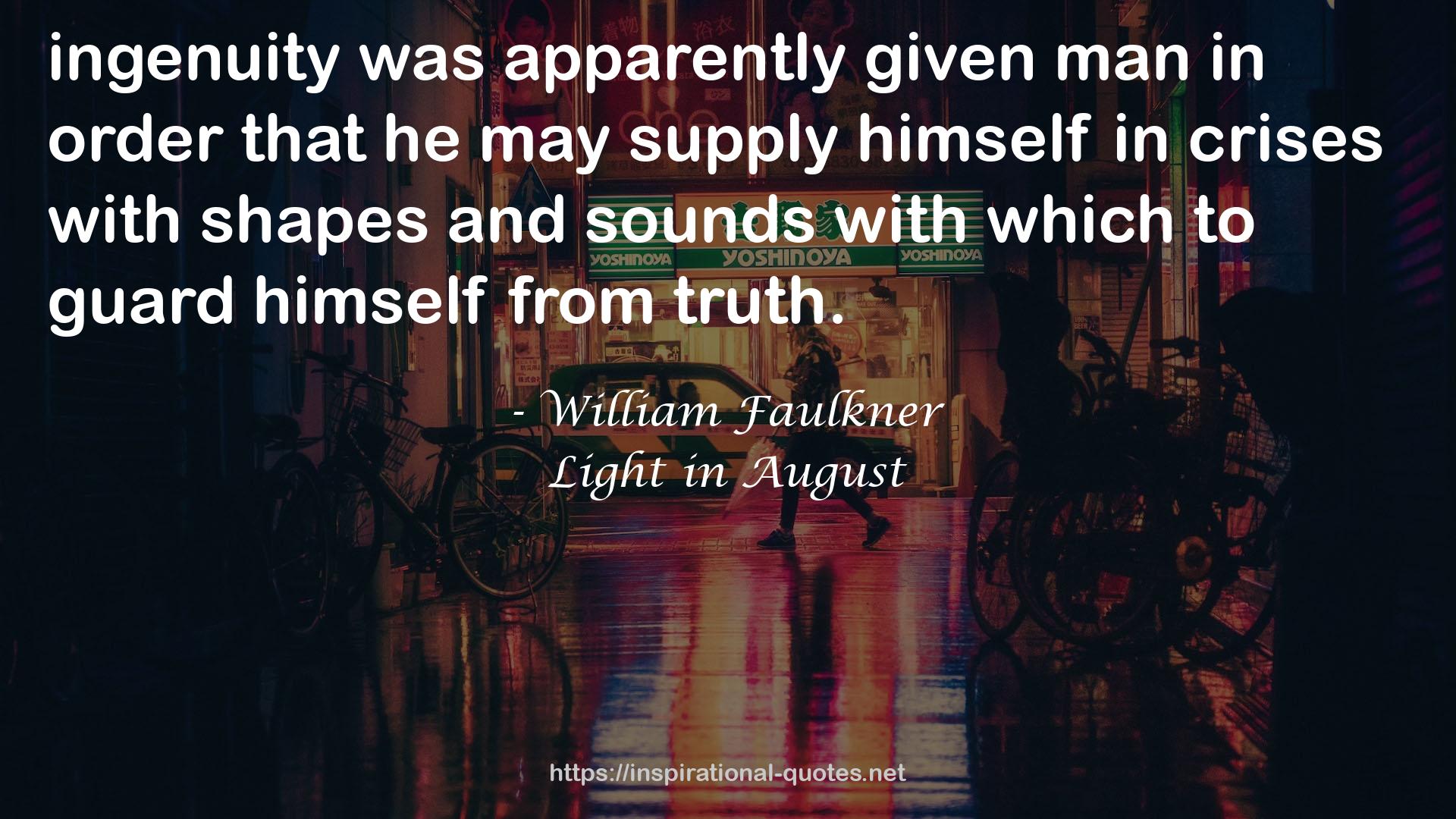Light in August QUOTES