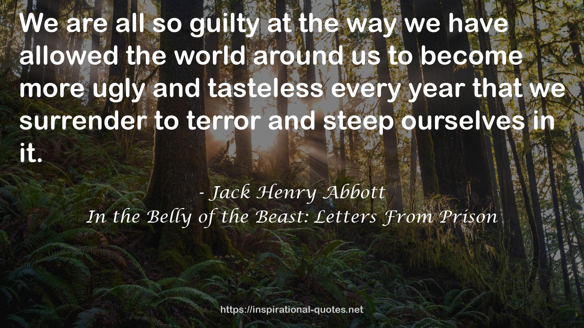 In the Belly of the Beast: Letters From Prison QUOTES
