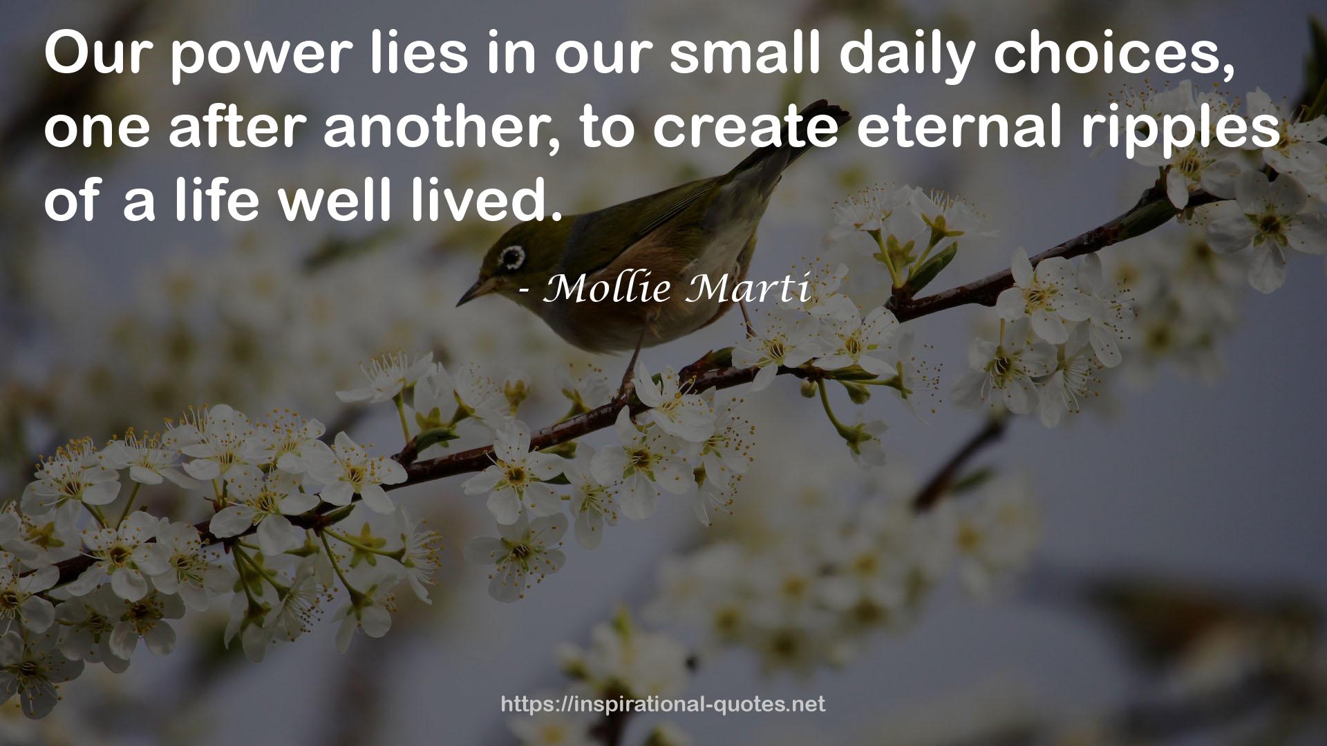 Mollie Marti QUOTES