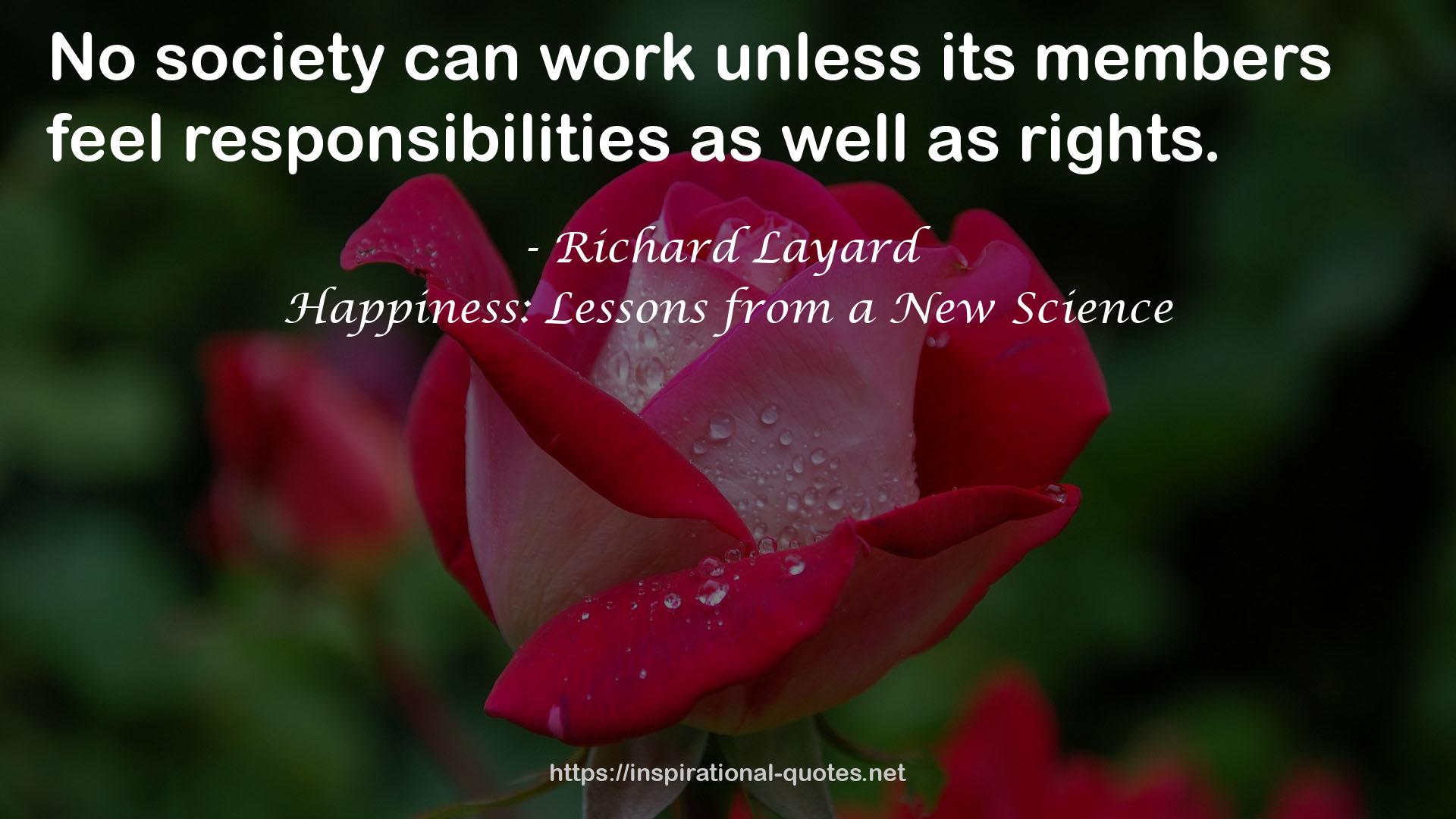 Happiness: Lessons from a New Science QUOTES