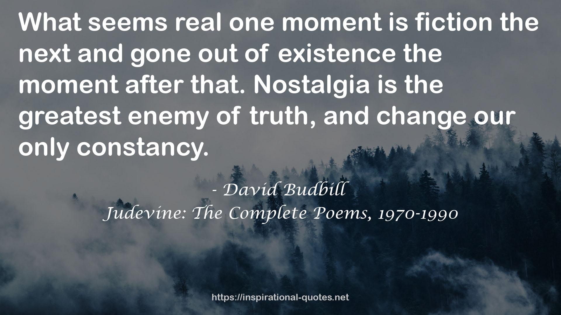 David Budbill QUOTES