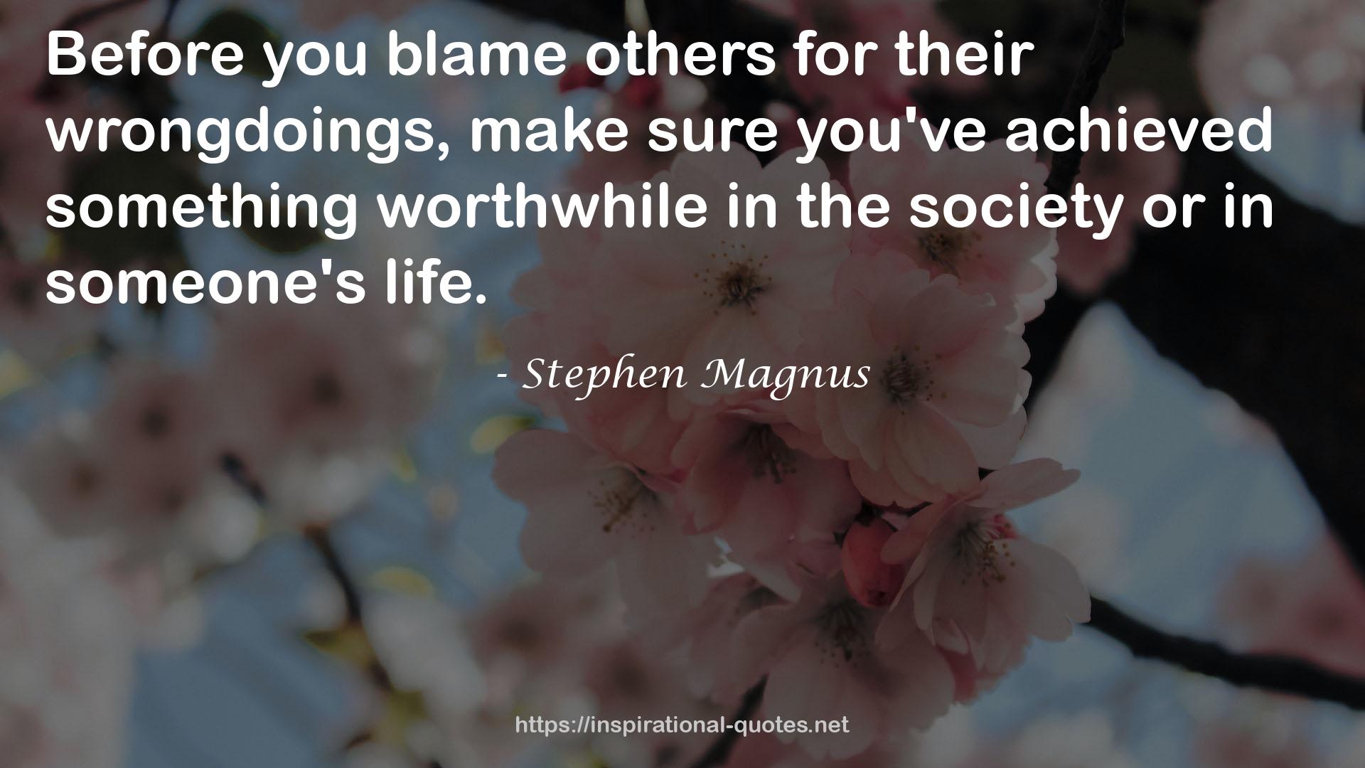 Stephen Magnus QUOTES