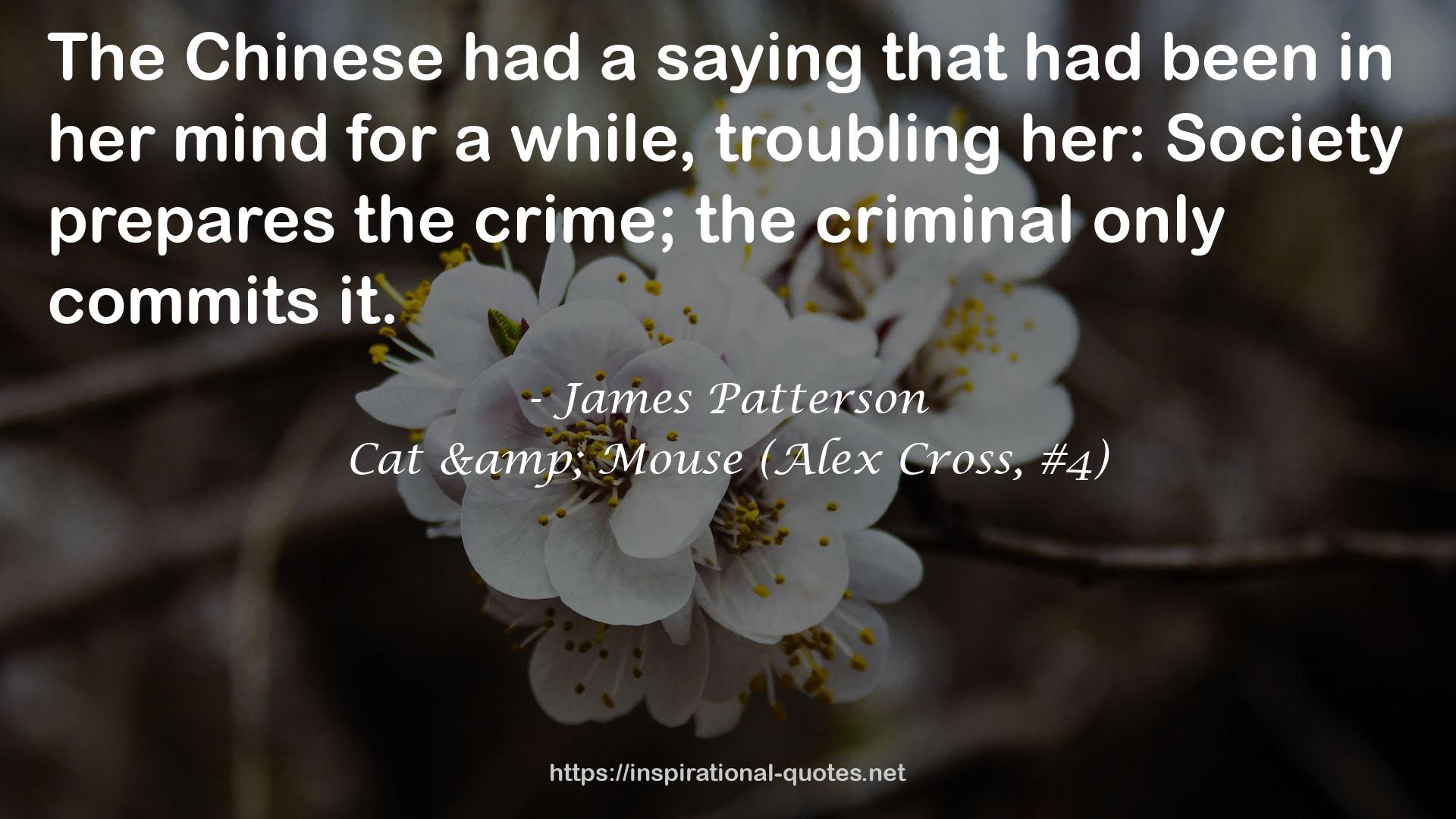 Cat & Mouse (Alex Cross, #4) QUOTES