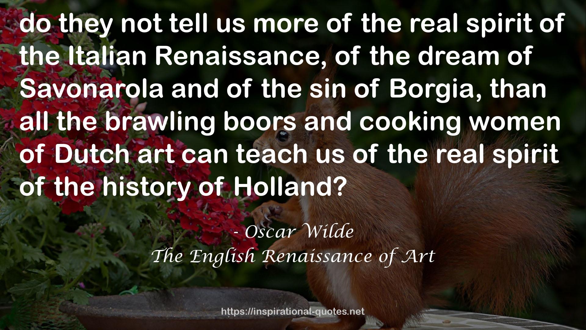 The English Renaissance of Art QUOTES