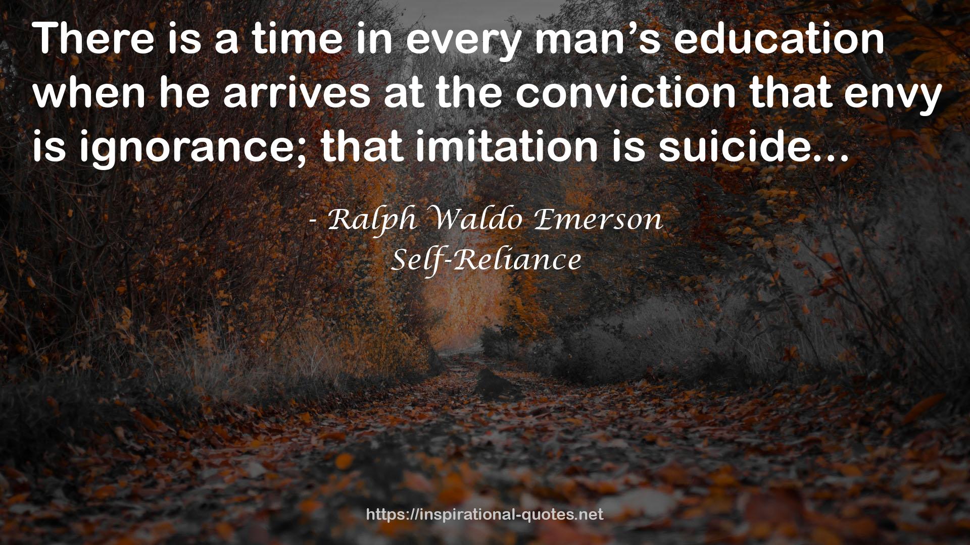 Self-Reliance QUOTES
