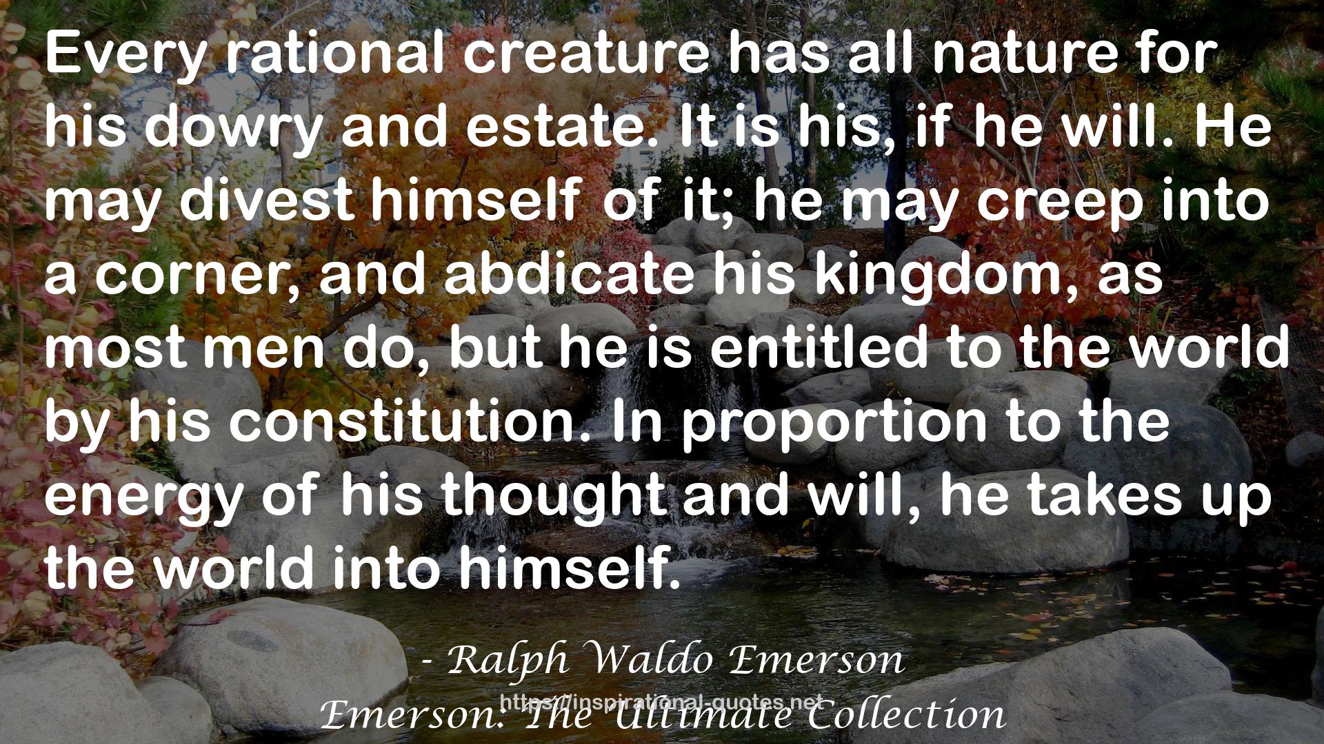 Emerson: The Ultimate Collection QUOTES