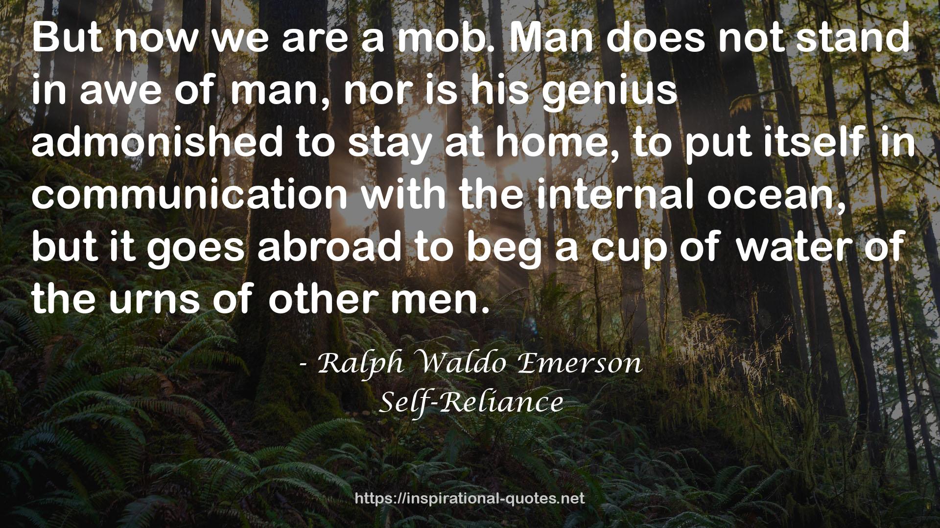 Self-Reliance QUOTES