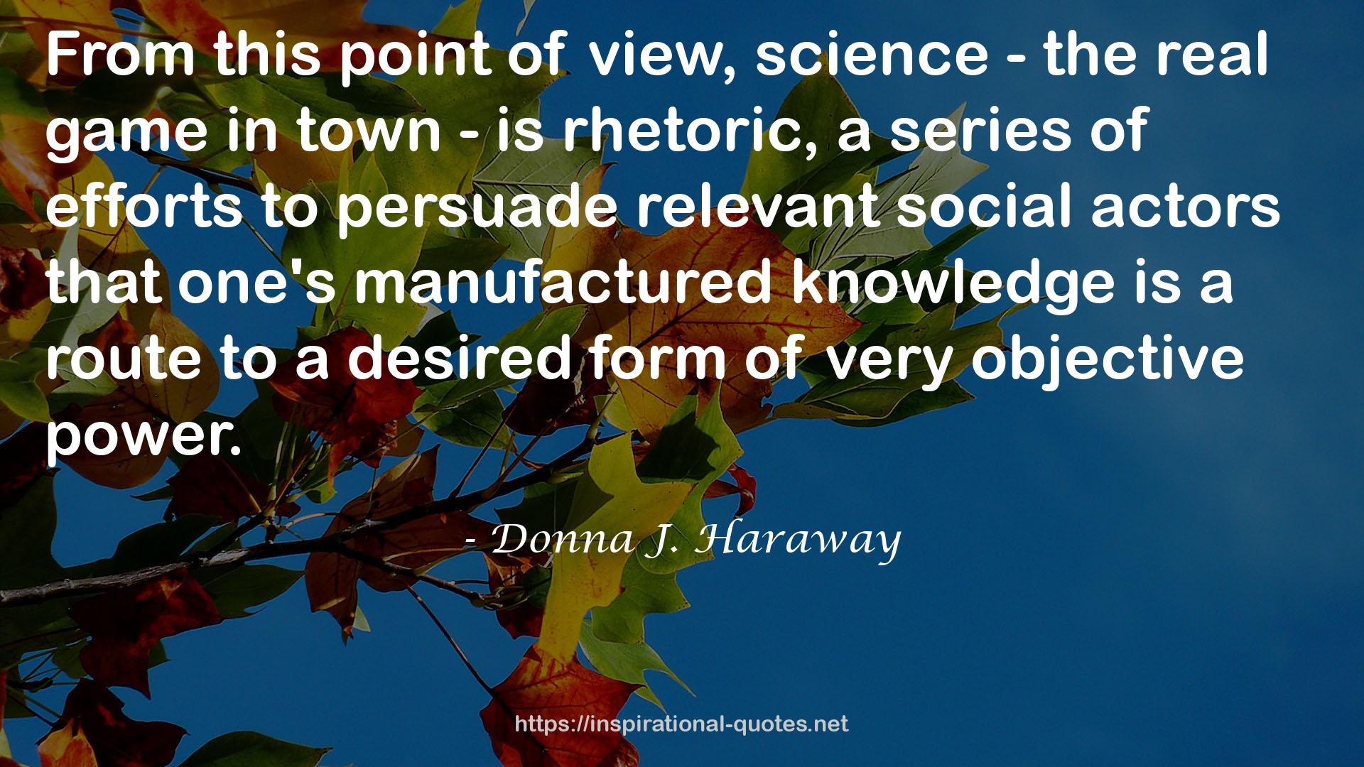 Donna J. Haraway QUOTES