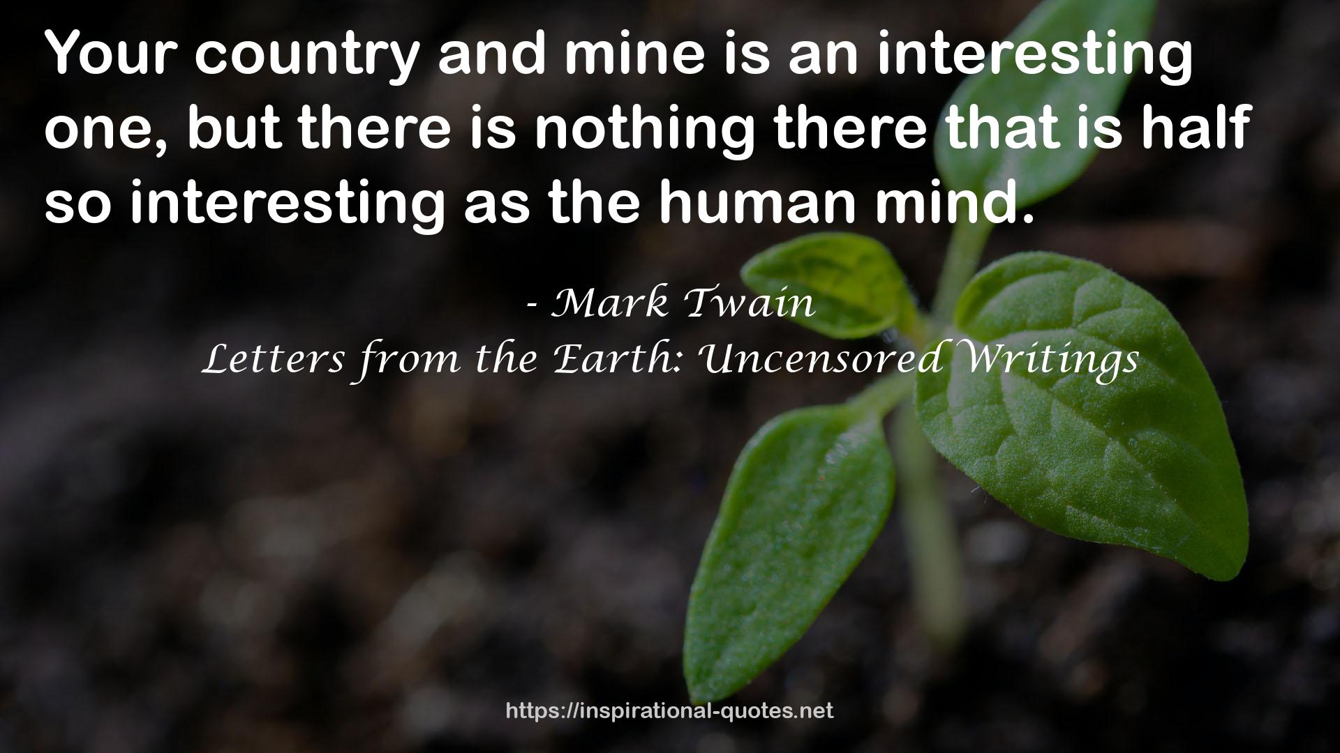 Letters from the Earth: Uncensored Writings QUOTES
