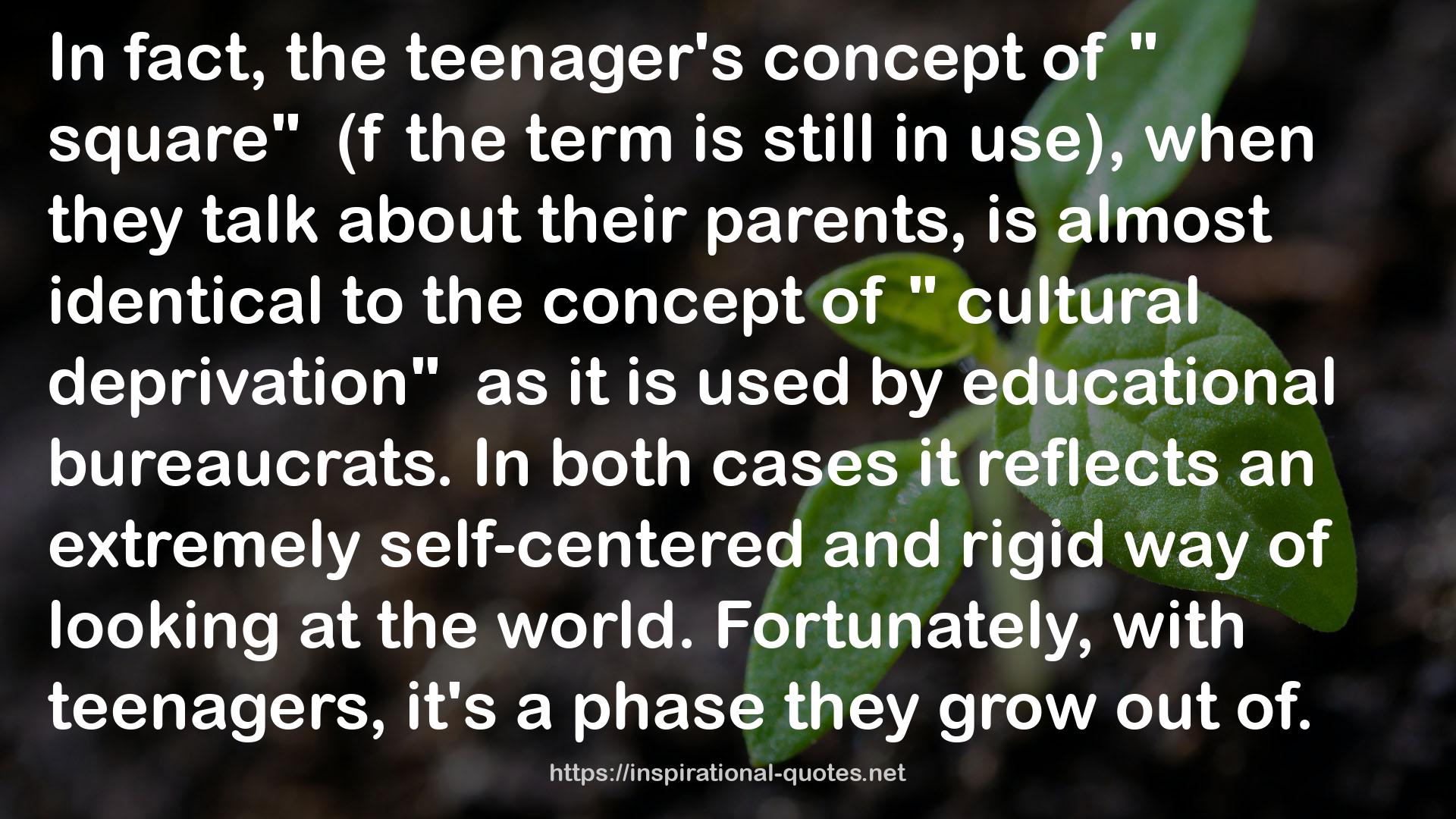 the teenager's concept  QUOTES