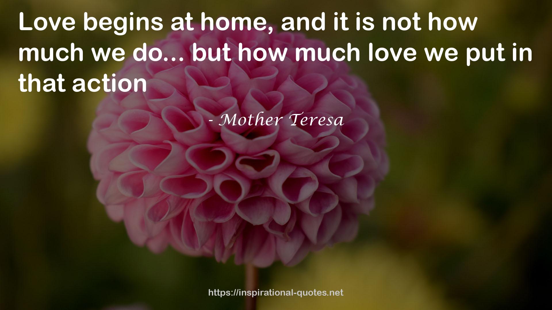 Mother Teresa QUOTES