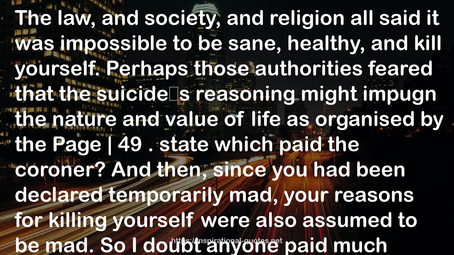suicide‟s  QUOTES