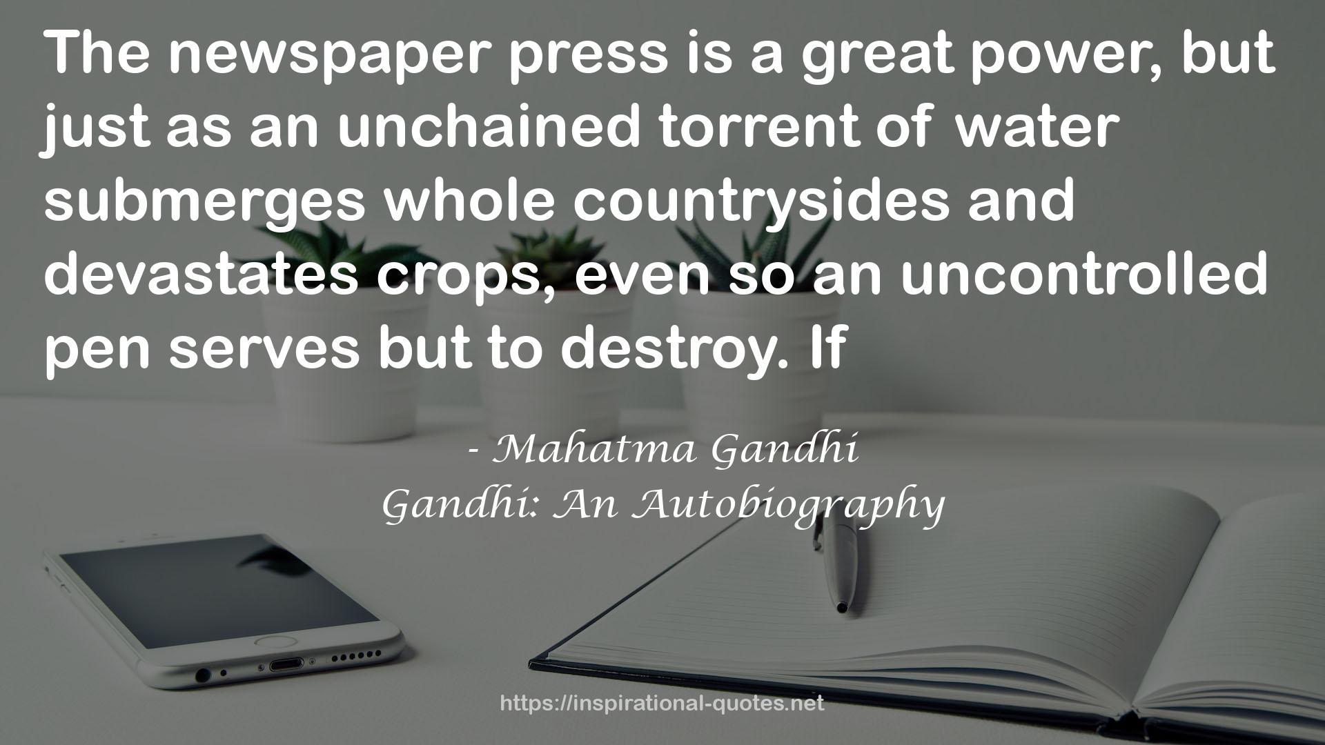 Gandhi: An Autobiography QUOTES