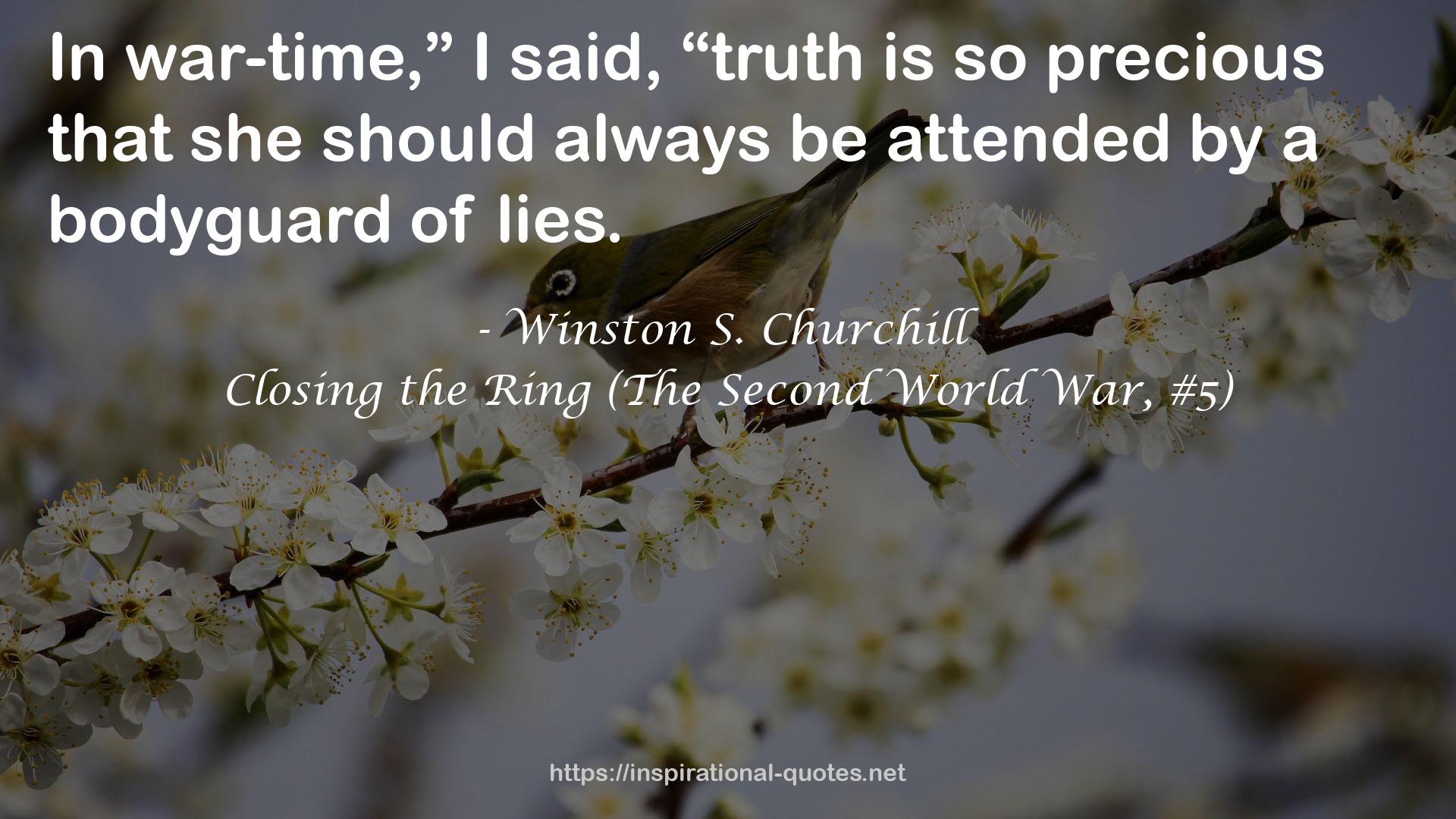 Closing the Ring (The Second World War, #5) QUOTES