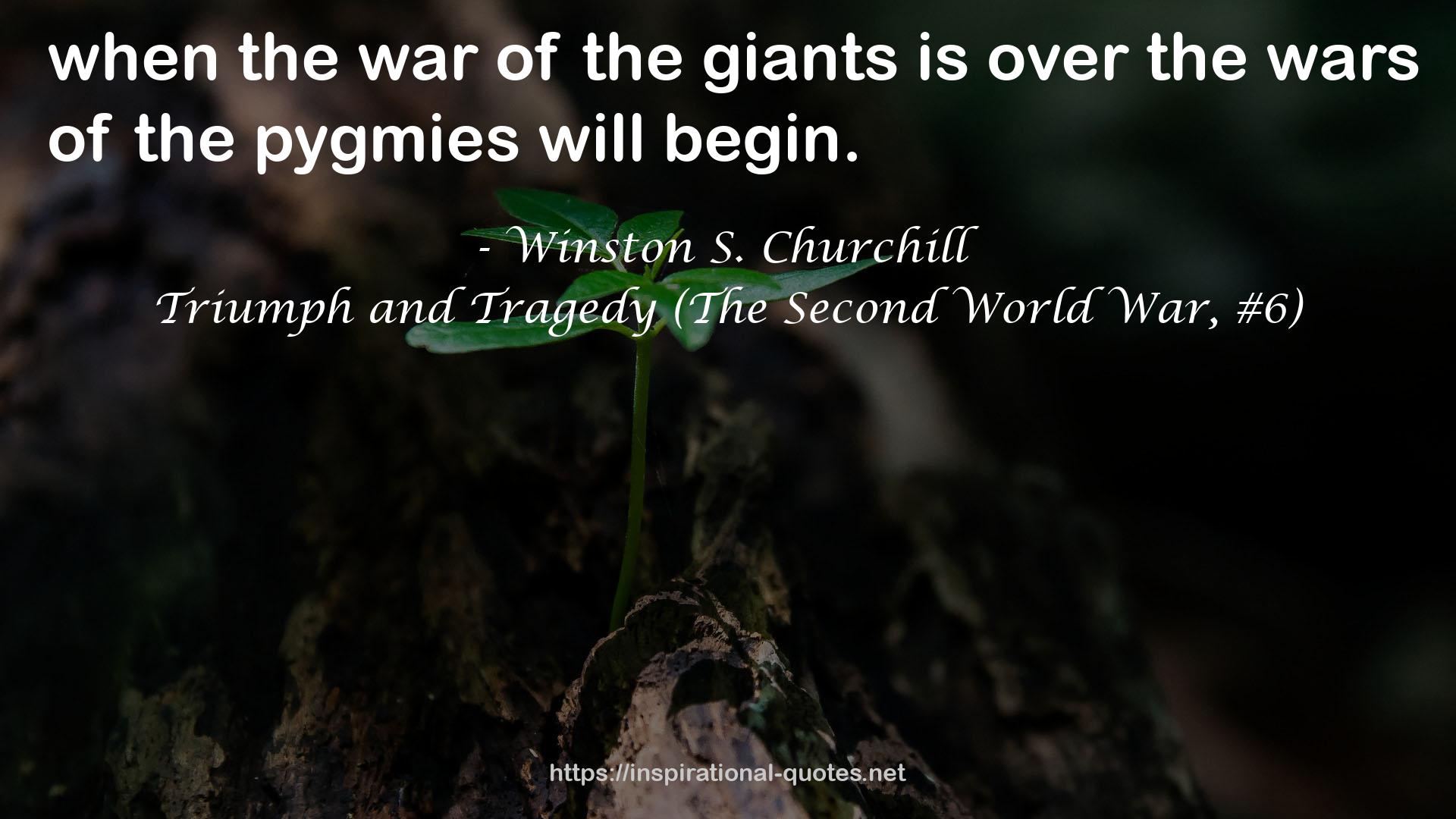 Triumph and Tragedy (The Second World War, #6) QUOTES