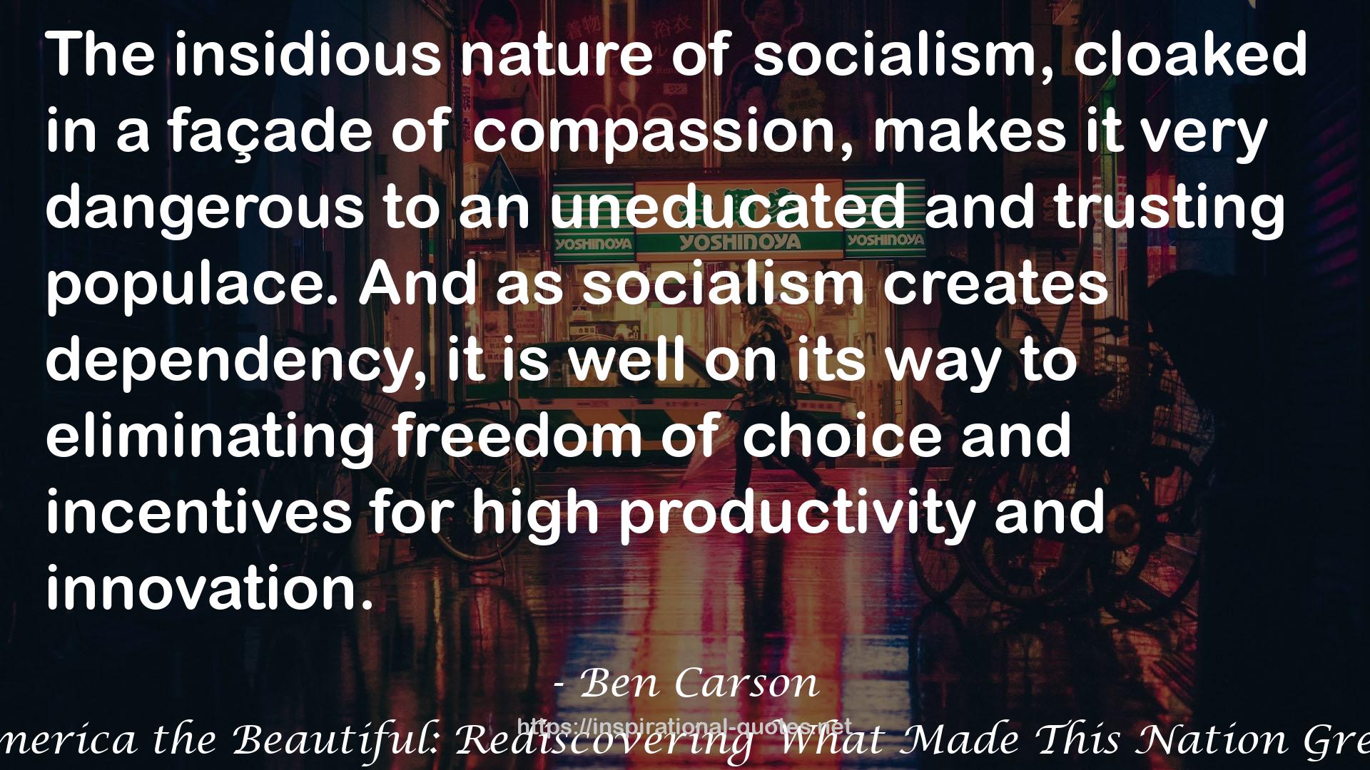 America the Beautiful: Rediscovering What Made This Nation Great QUOTES