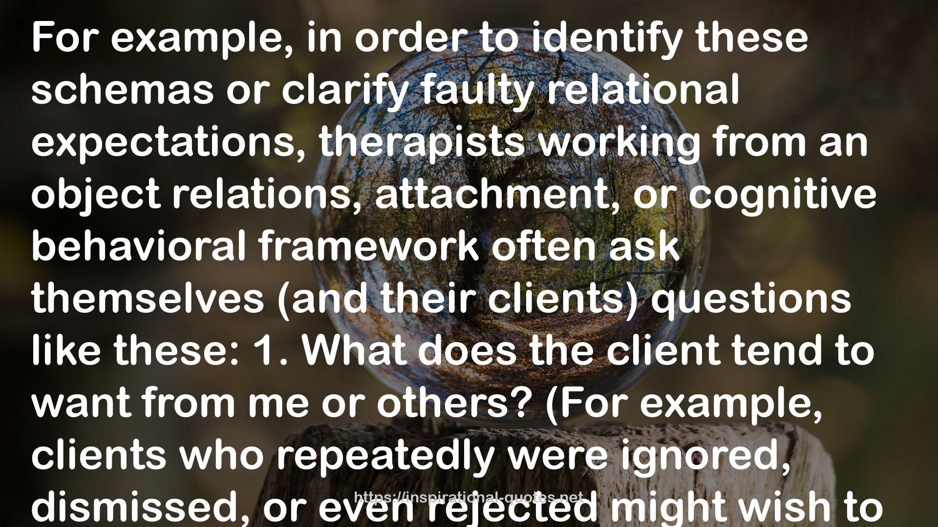 Interpersonal Process in Therapy: An Integrative Model QUOTES