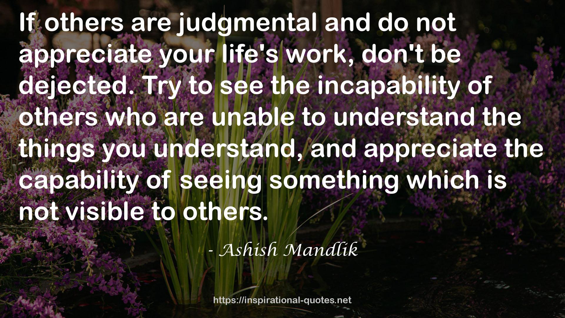 Ashish Mandlik QUOTES