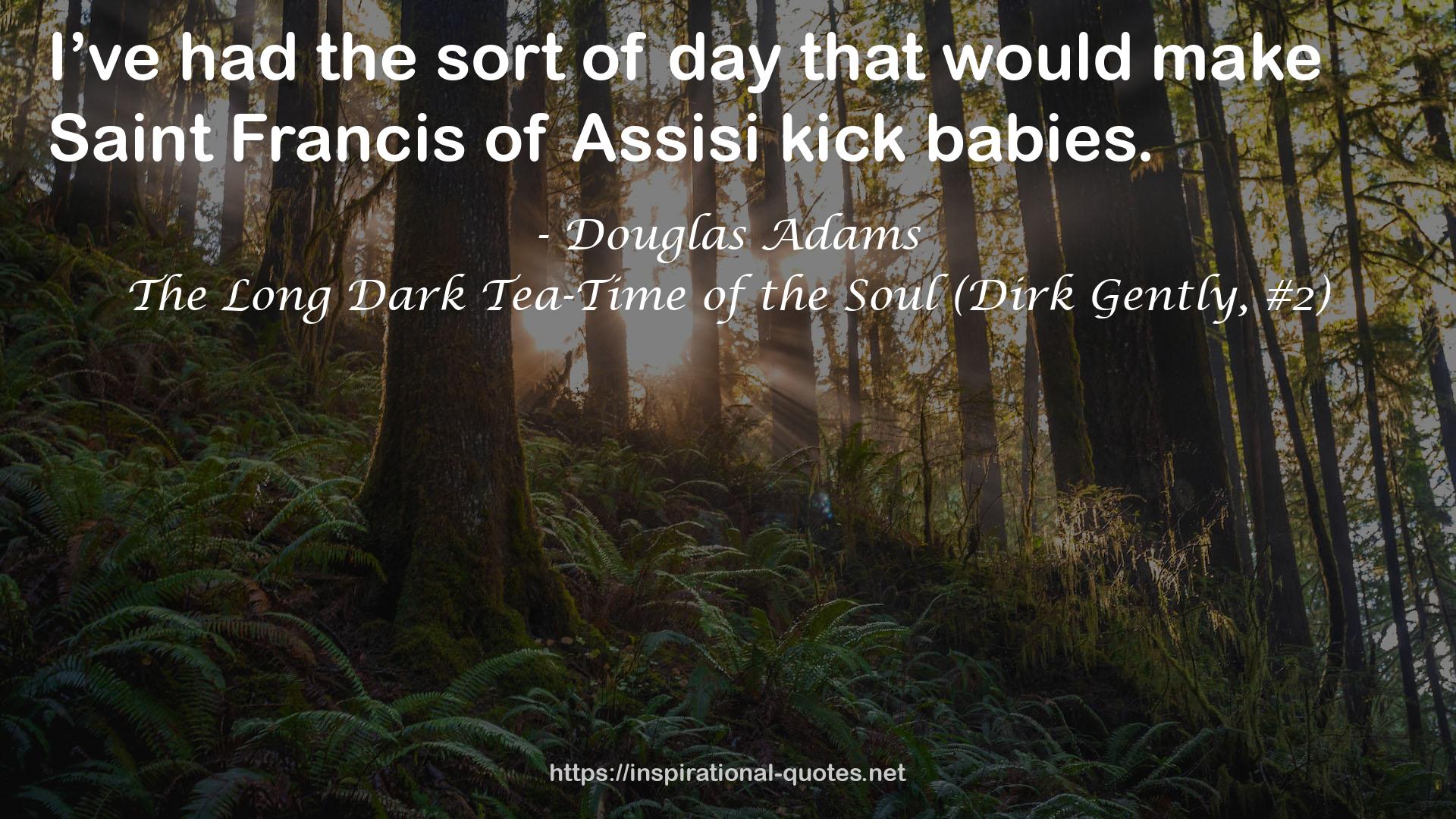 The Long Dark Tea-Time of the Soul (Dirk Gently, #2) QUOTES