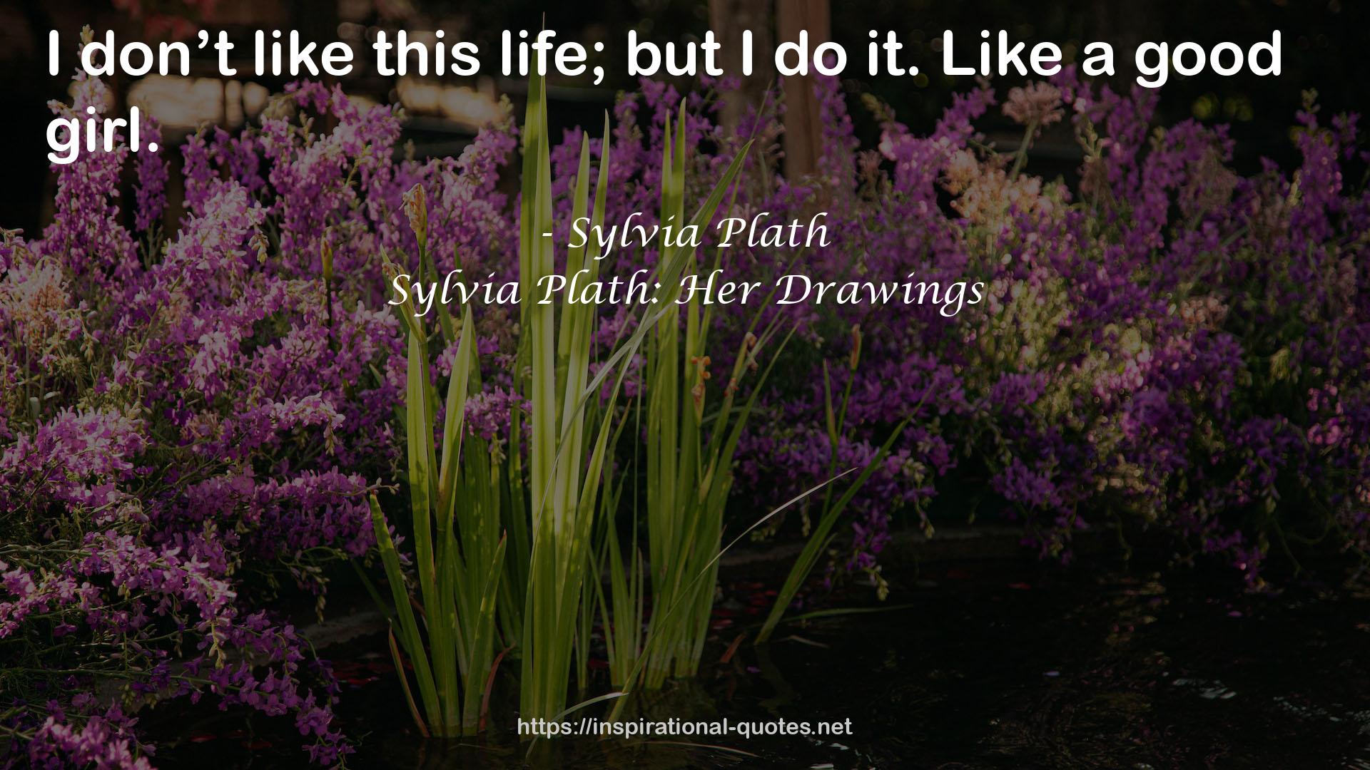 Sylvia Plath: Her Drawings QUOTES