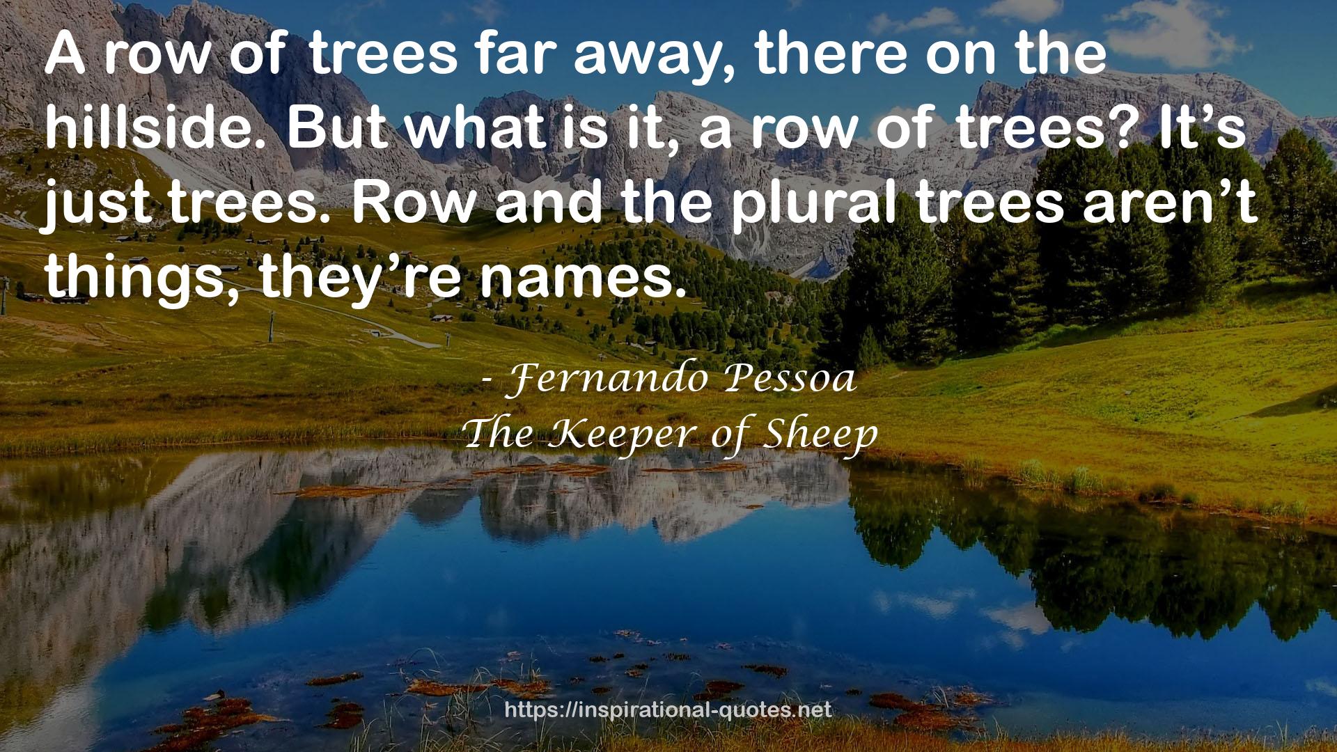 the plural trees  QUOTES