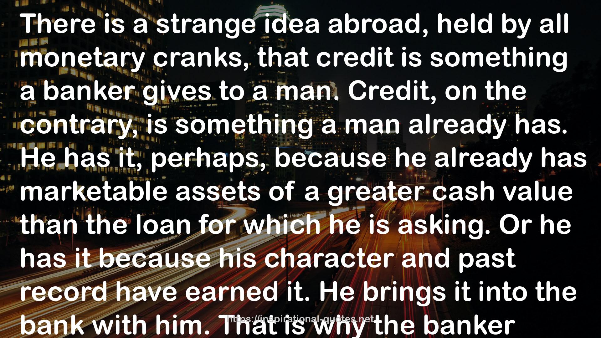 the banker  QUOTES