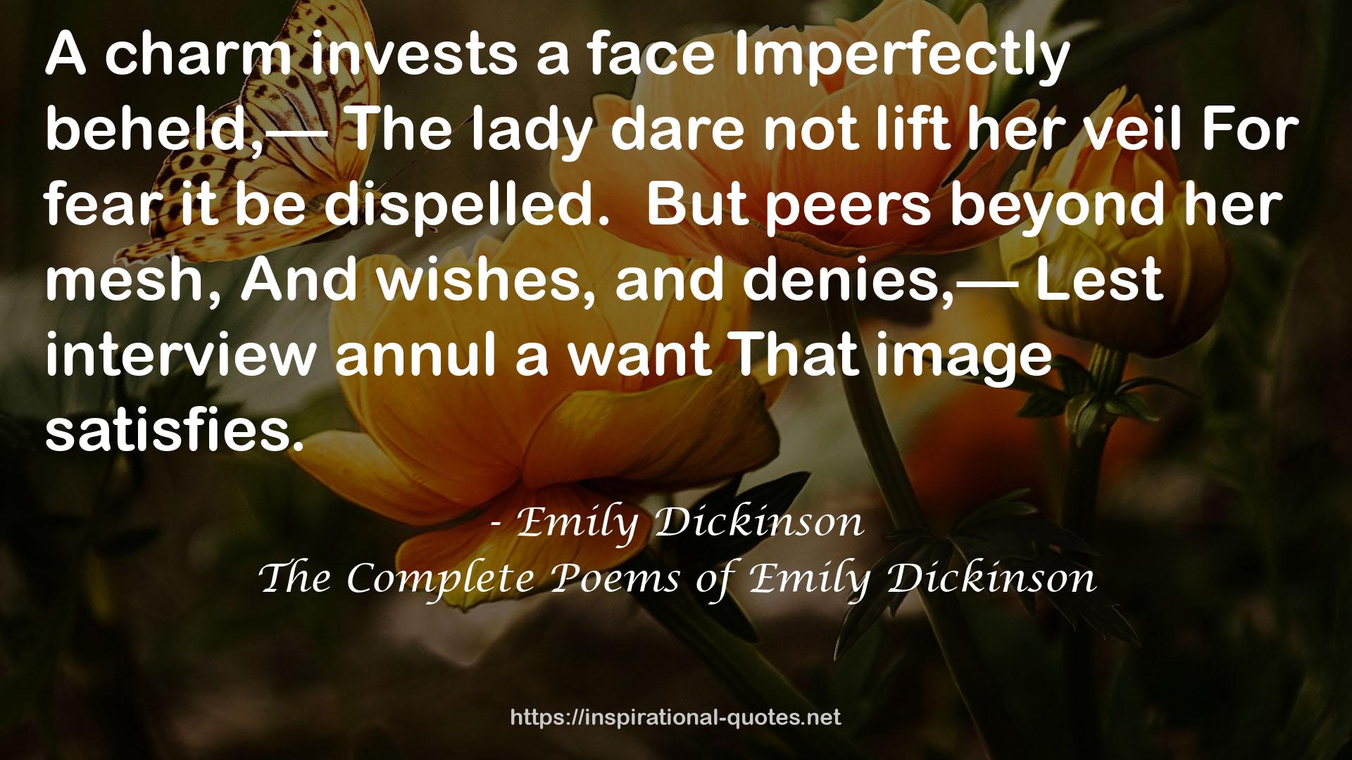The Complete Poems of Emily Dickinson QUOTES