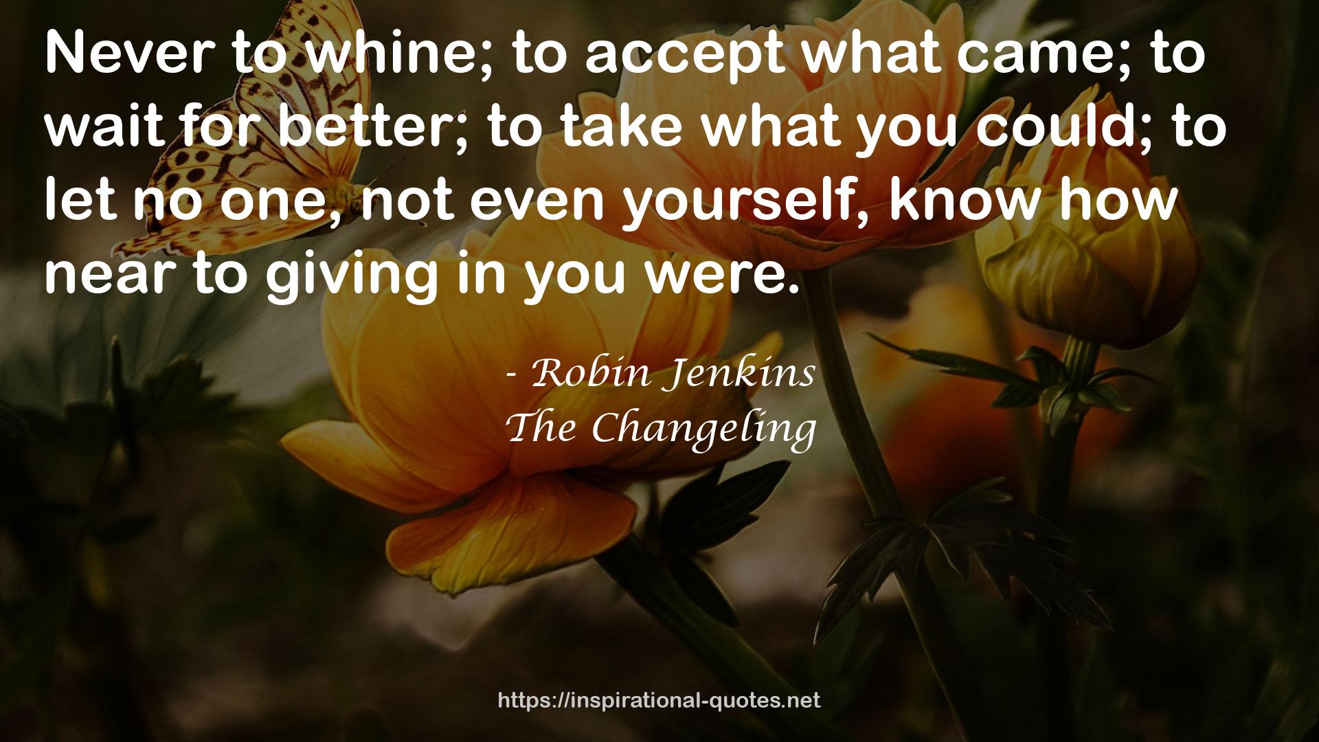 Robin Jenkins QUOTES