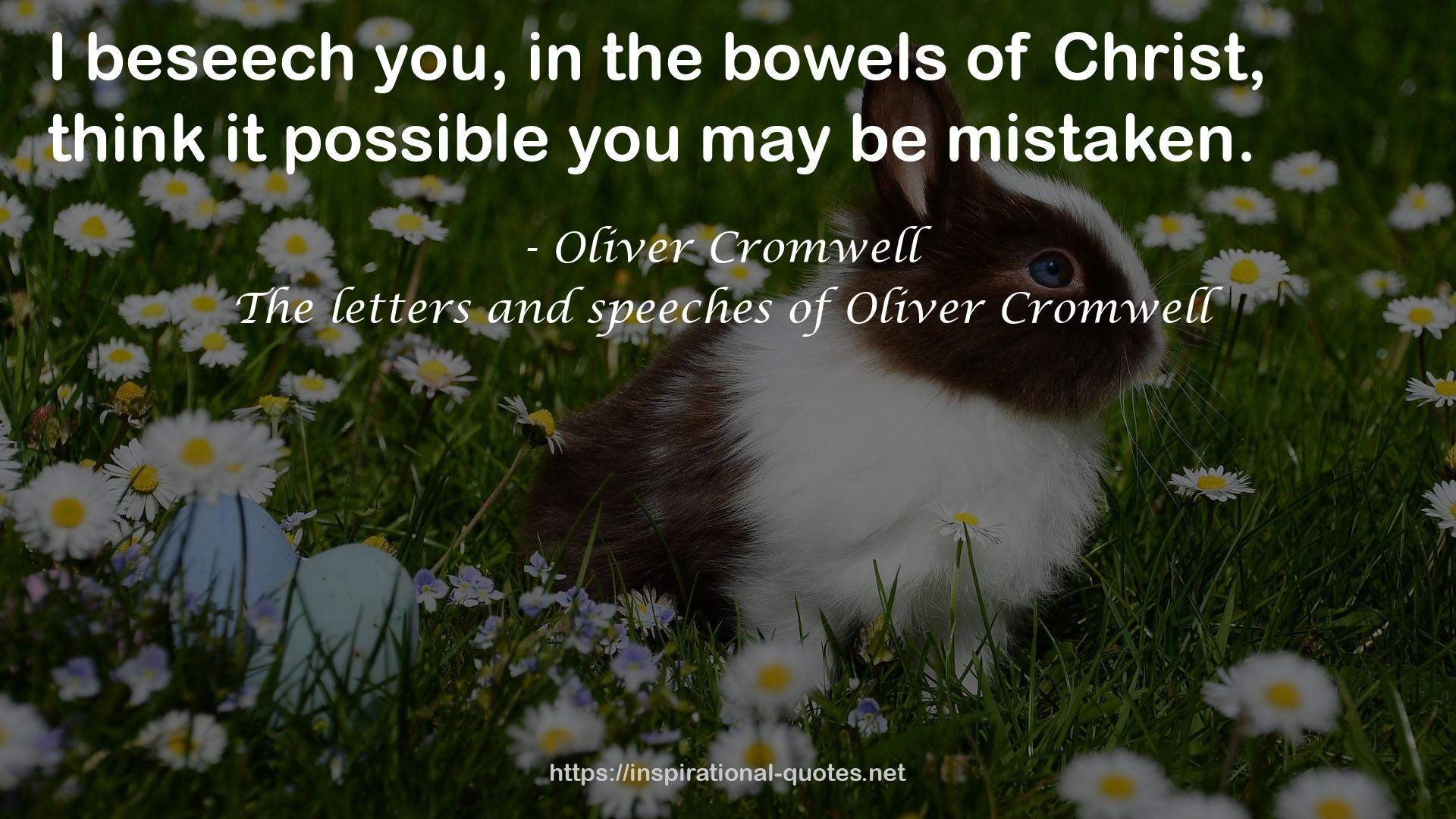 Oliver Cromwell QUOTES